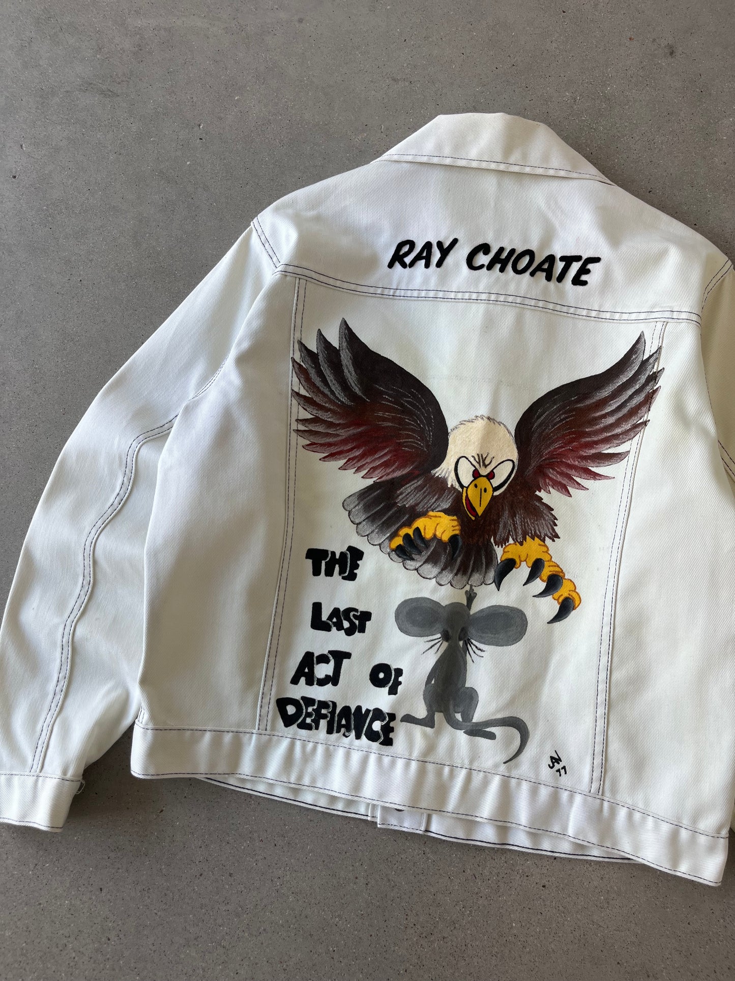 Vintage 80s Ray Choate 'The Last Act of Defiance' Jacket - S