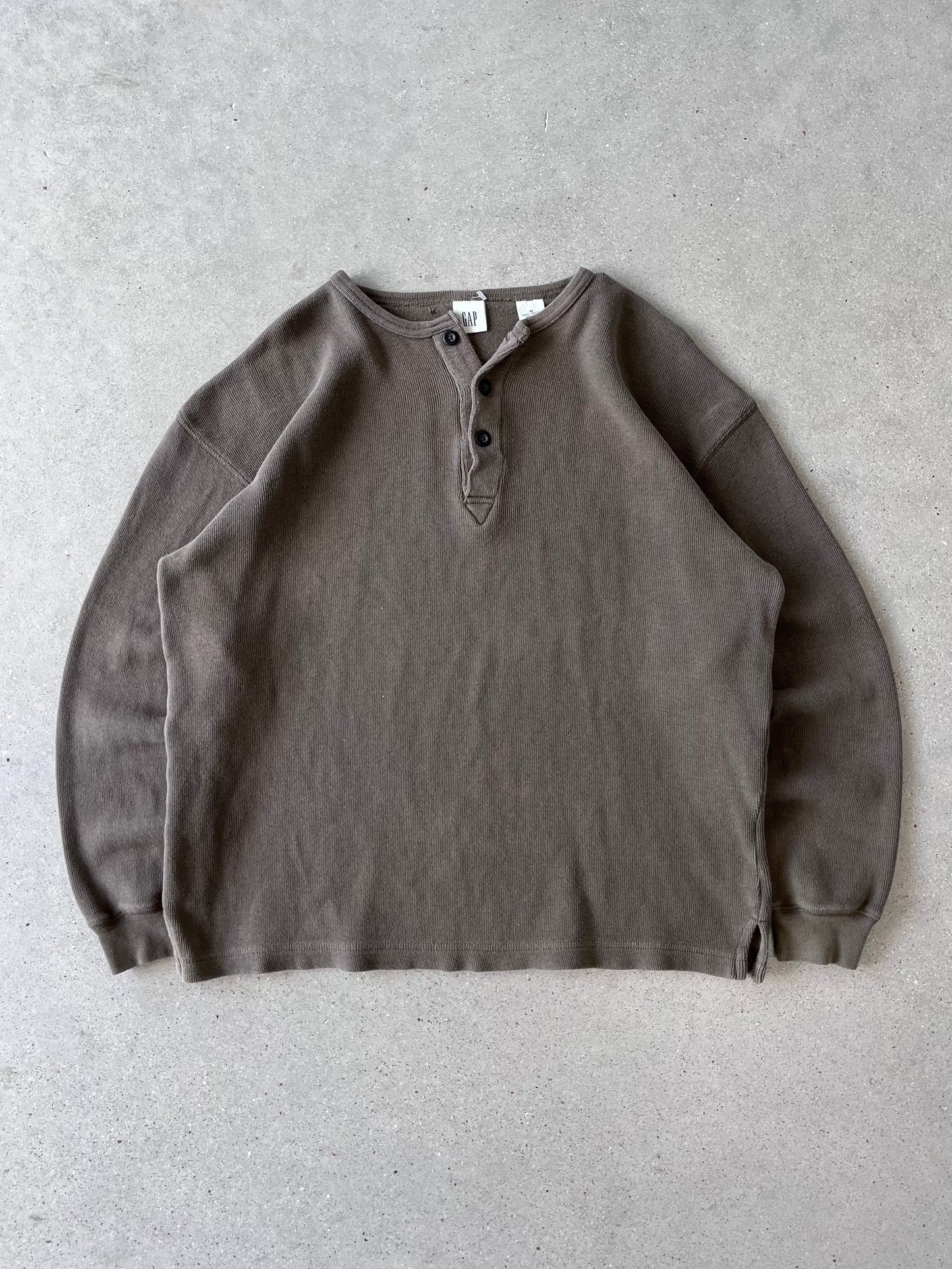 Vintage GAP Olive Thermal Long Sleeve - M