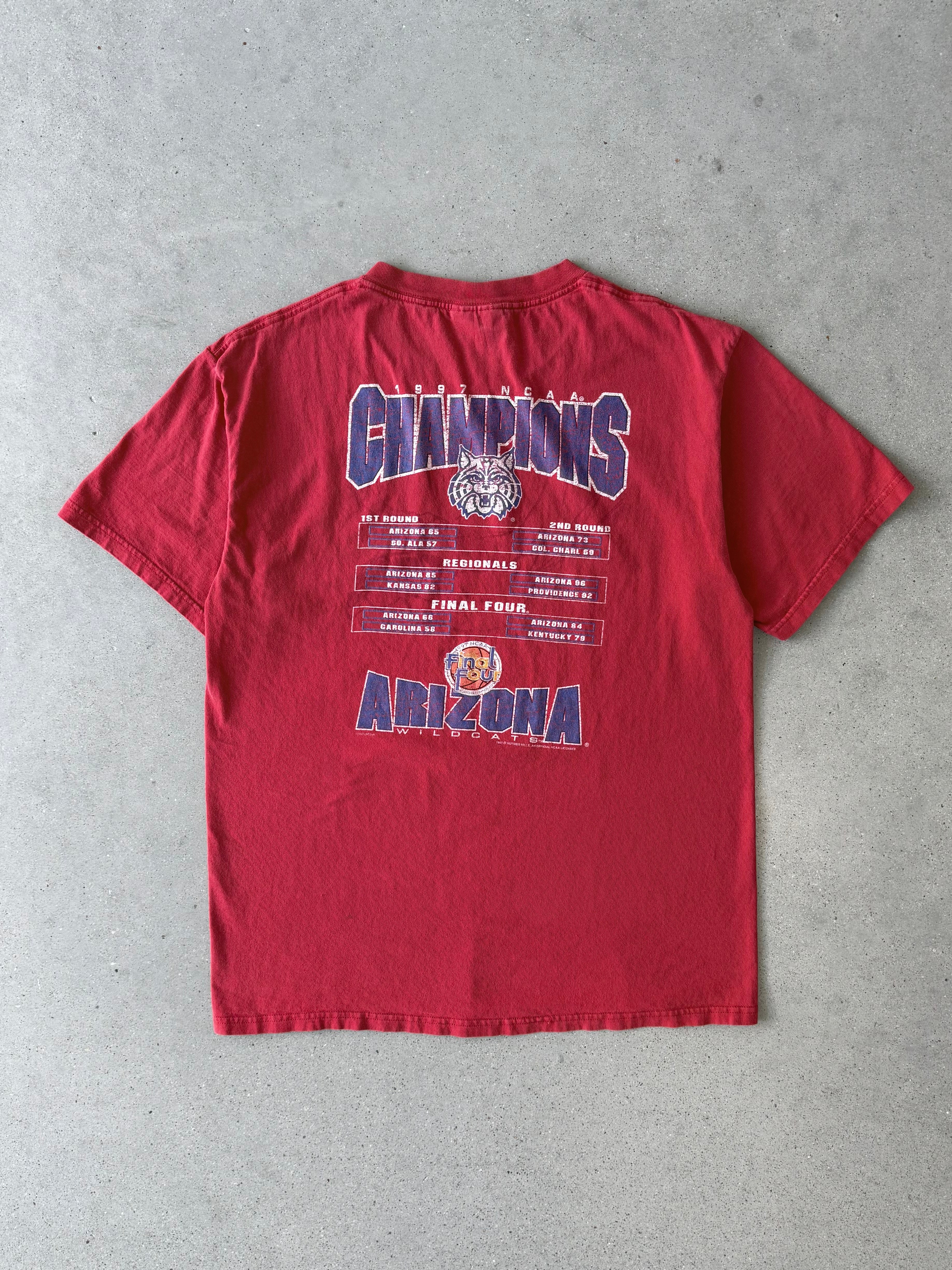 Vintage 1997 Arizona Wildcats NCAA Champions Tee - L