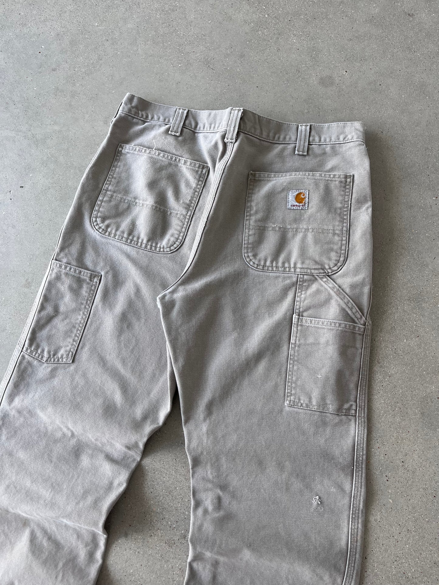 Vintage Carhartt Off-white Carpenter Pants - 34x32