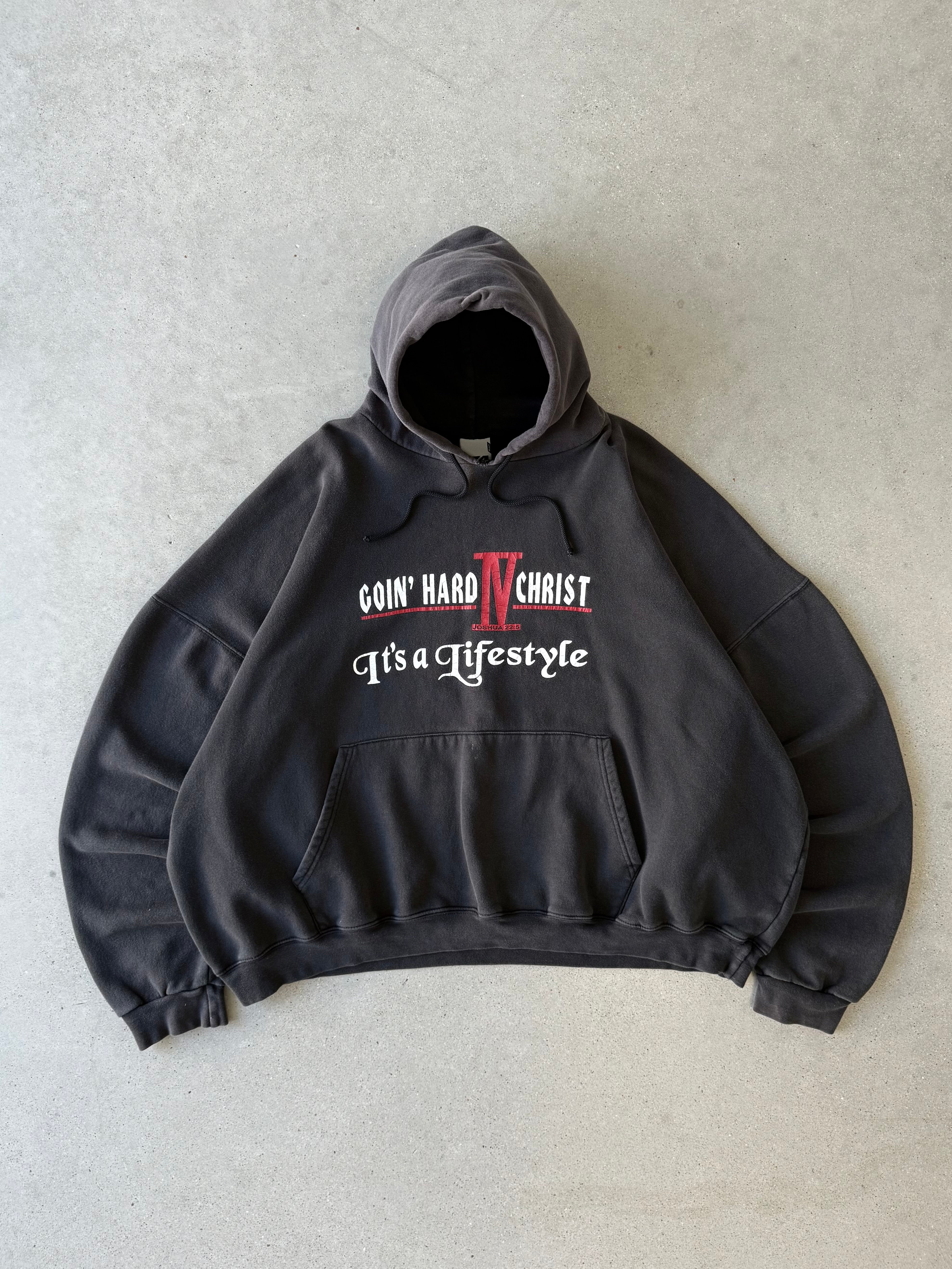 Vintage 'Goin Hard 4 Christ' Hoodie - XXXL