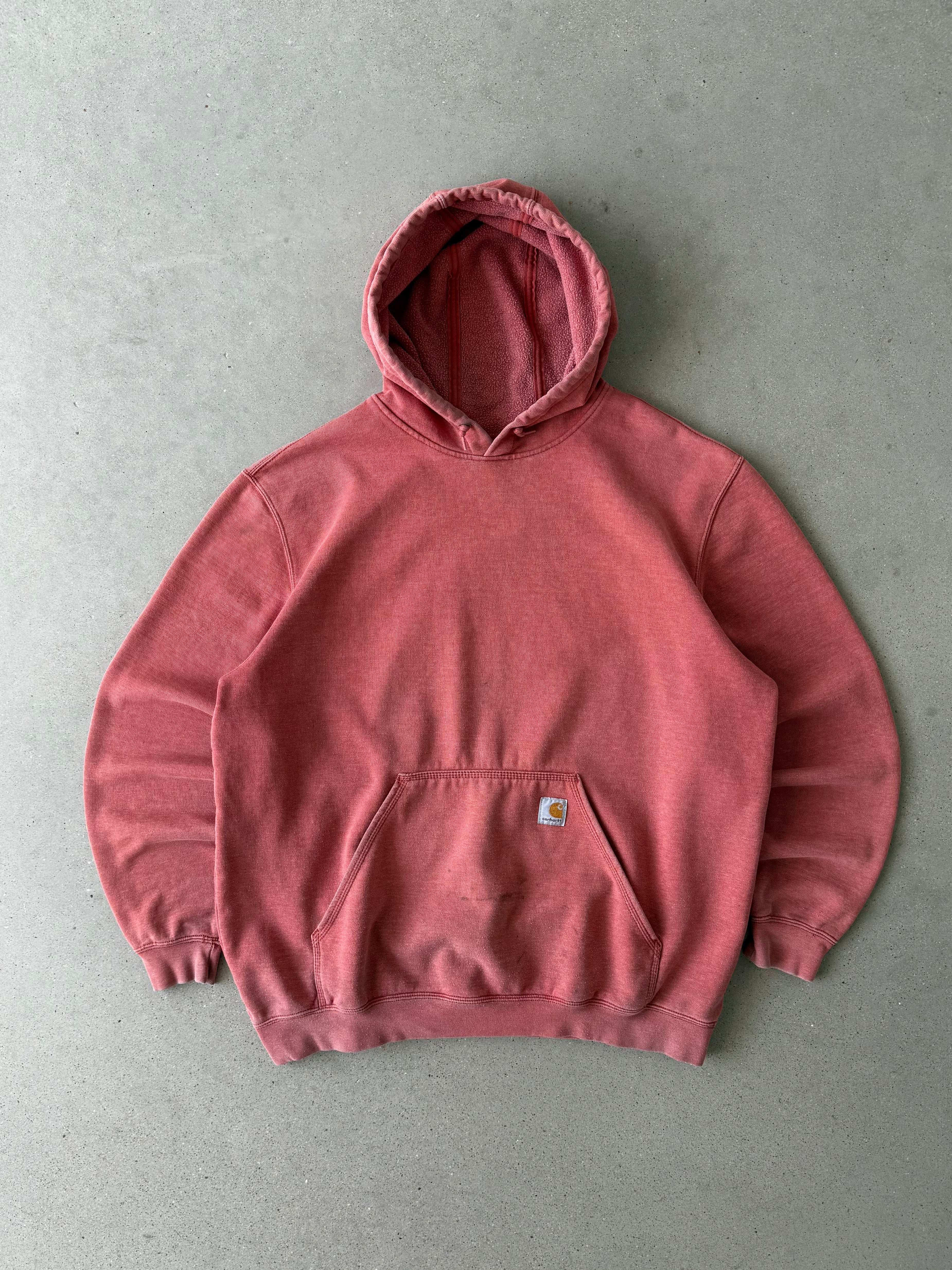 Vintage 90s Carhartt Salmon Hoodie - XL