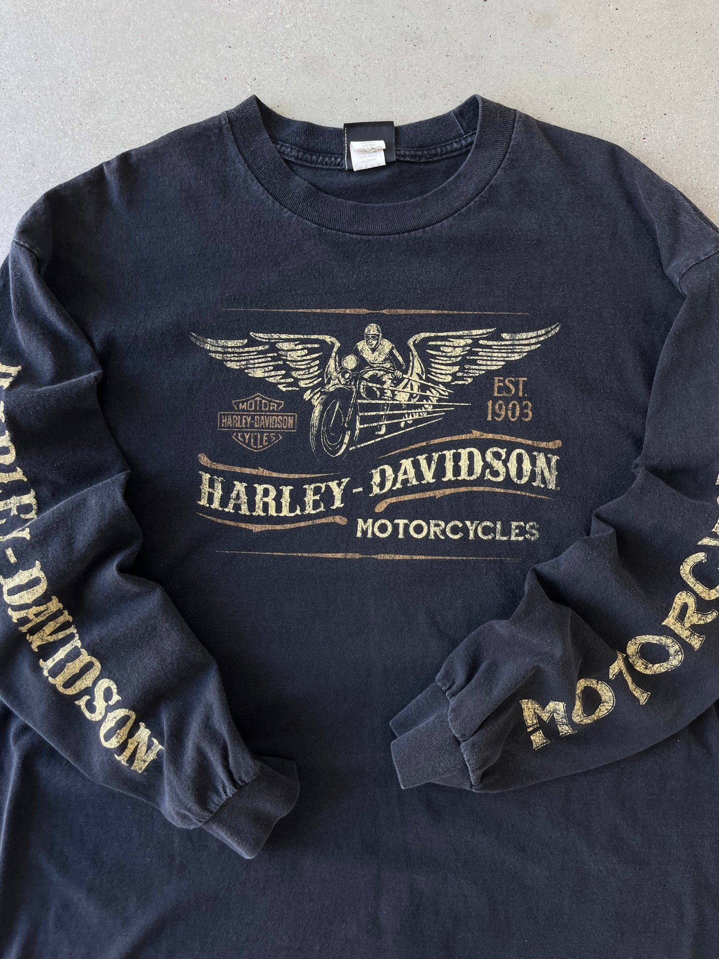 Vintage NY Harley Davidson Long Sleeve - XL