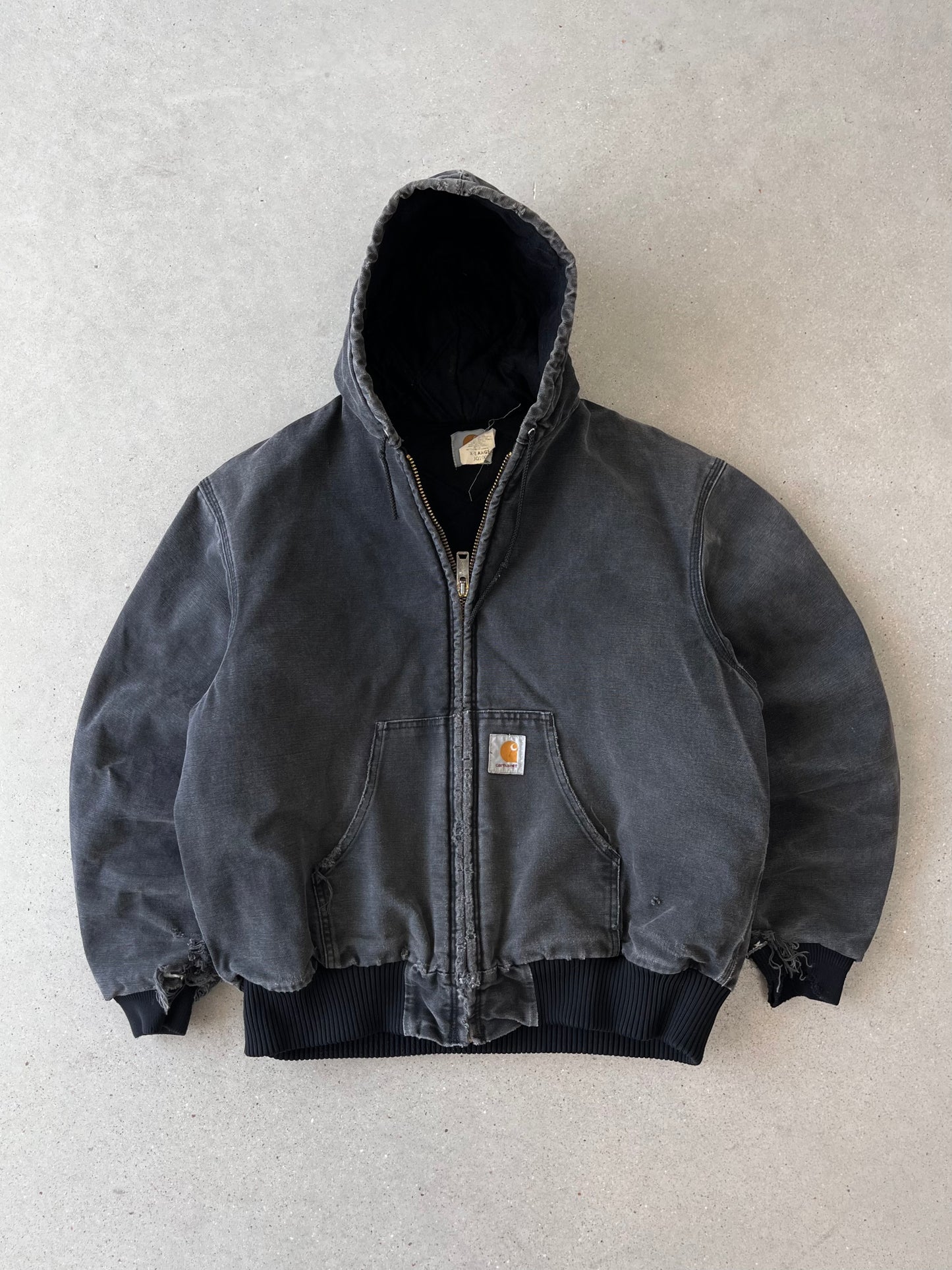 Vintage Carhartt Faded Black Active Jacket - XL