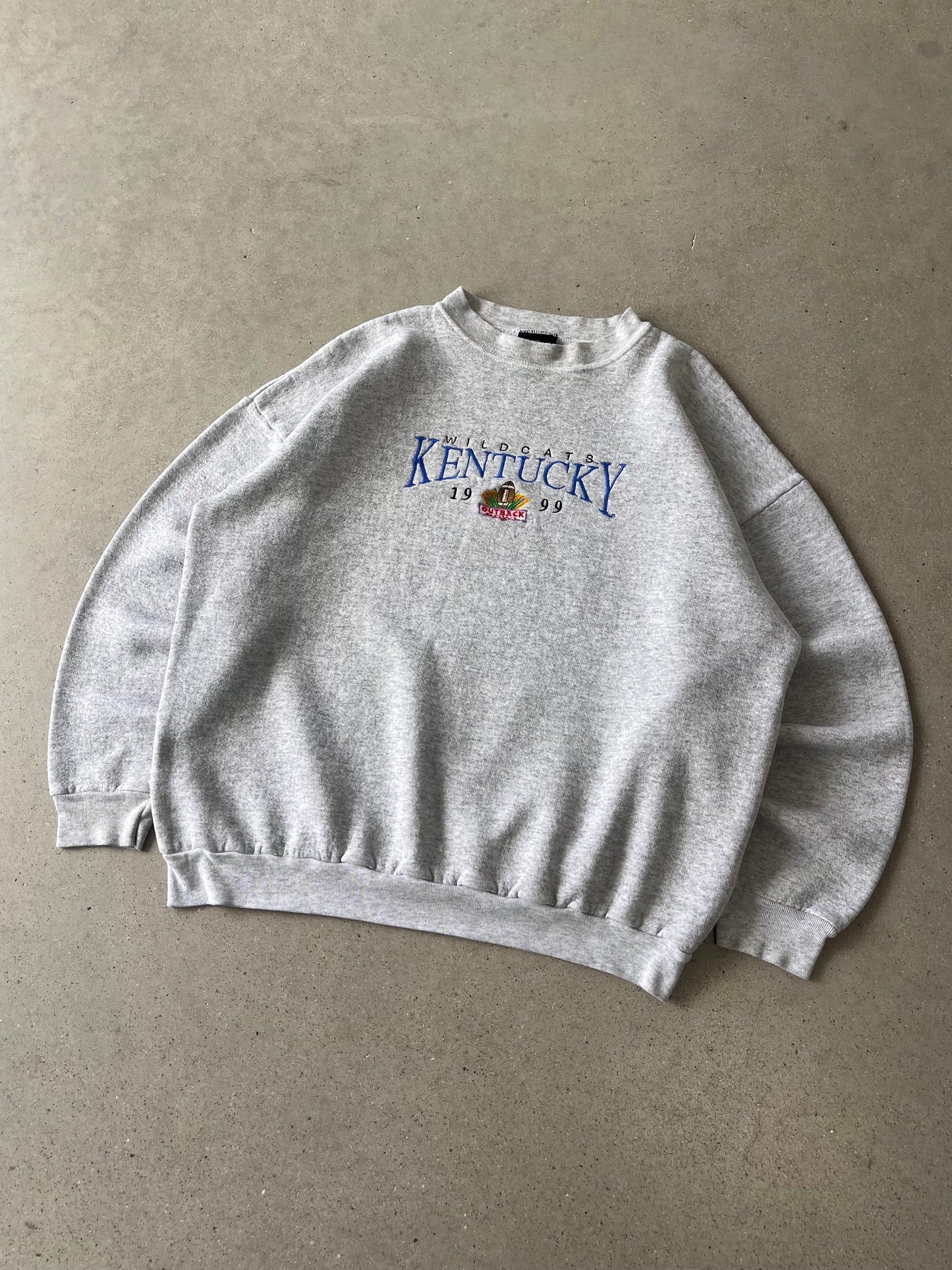 Vintage Wildcats Kentucky Embroidered Crewneck - XL