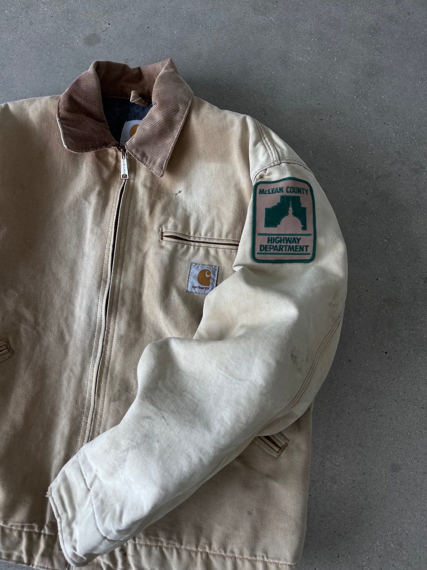 Vintage 90s Carhartt McHill County Detroit Jacket - L