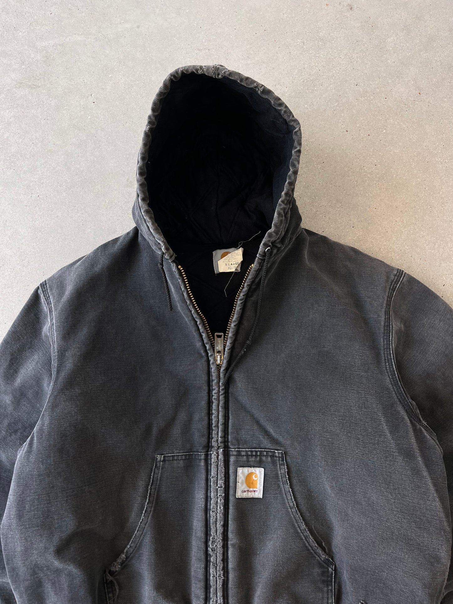 Vintage Carhartt Faded Black Active Jacket - XL