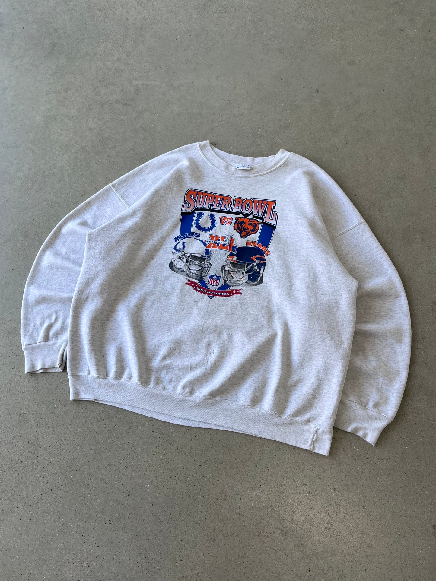 Vintage 2007 Super Bowl Colts v. Bears Crewneck - XXL