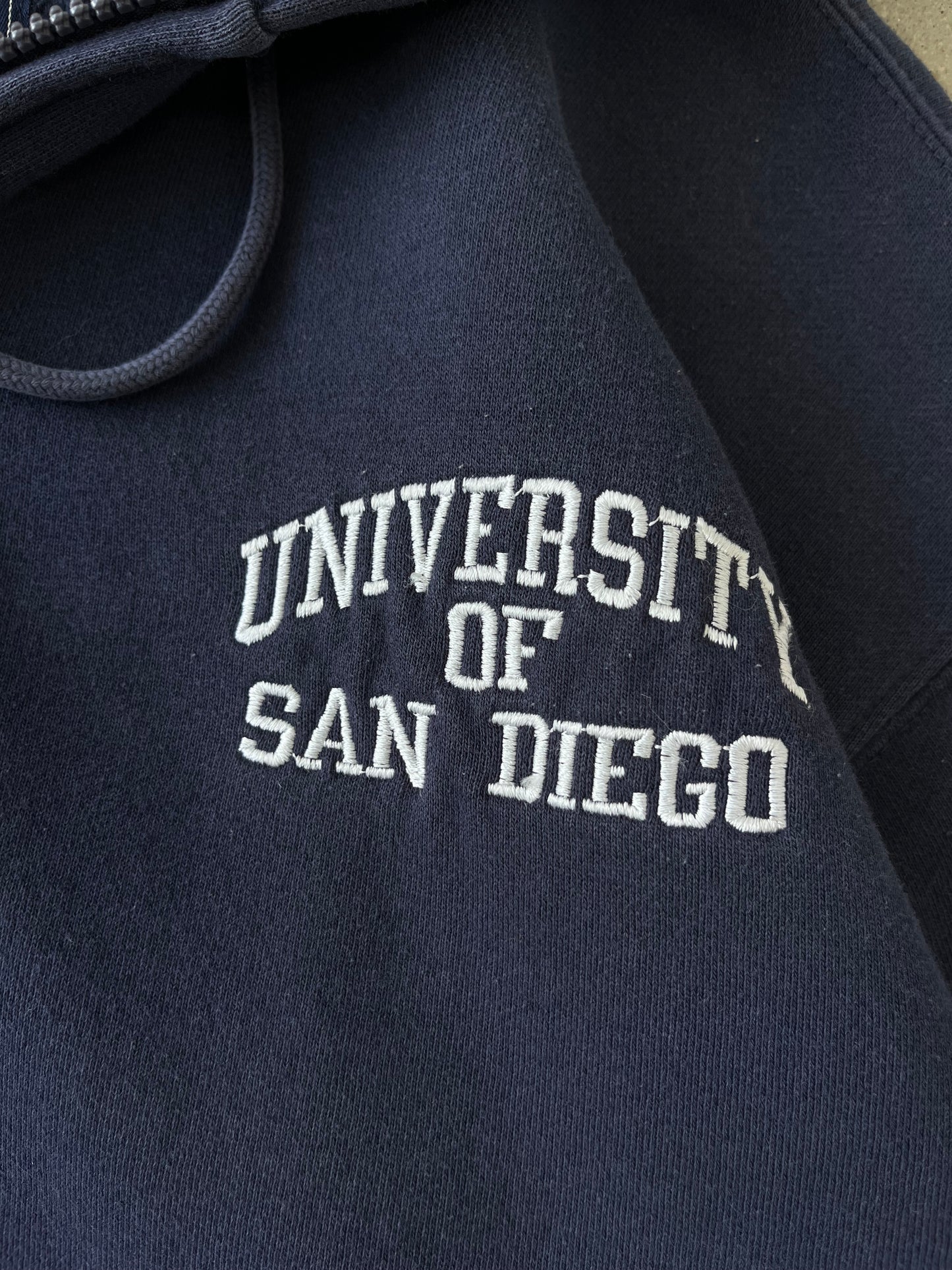 Vintage University of San Diego Zip-up Hoodie - M