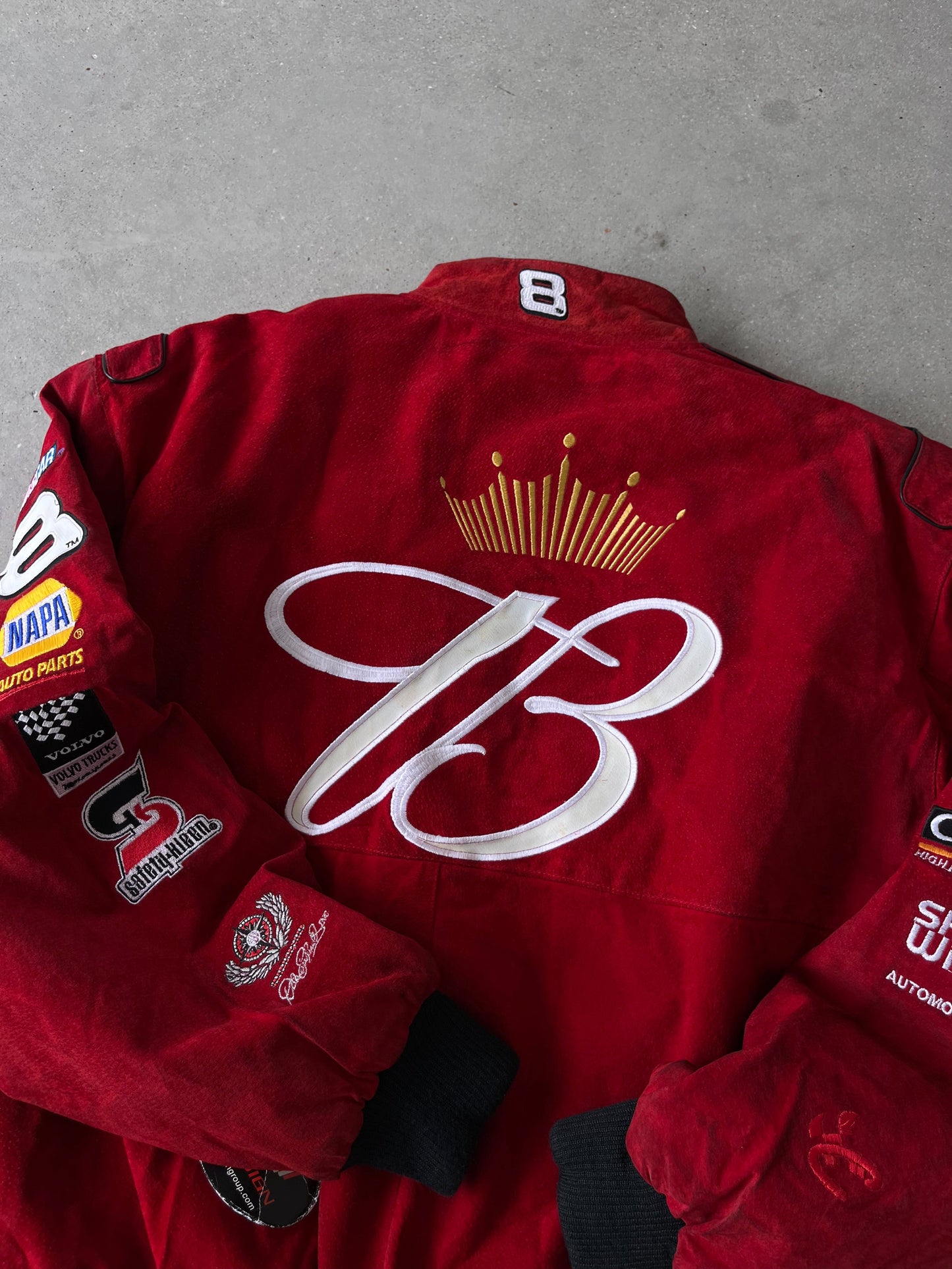 Vintage NASCAR Budweiser Suede Racing Jacket - XL