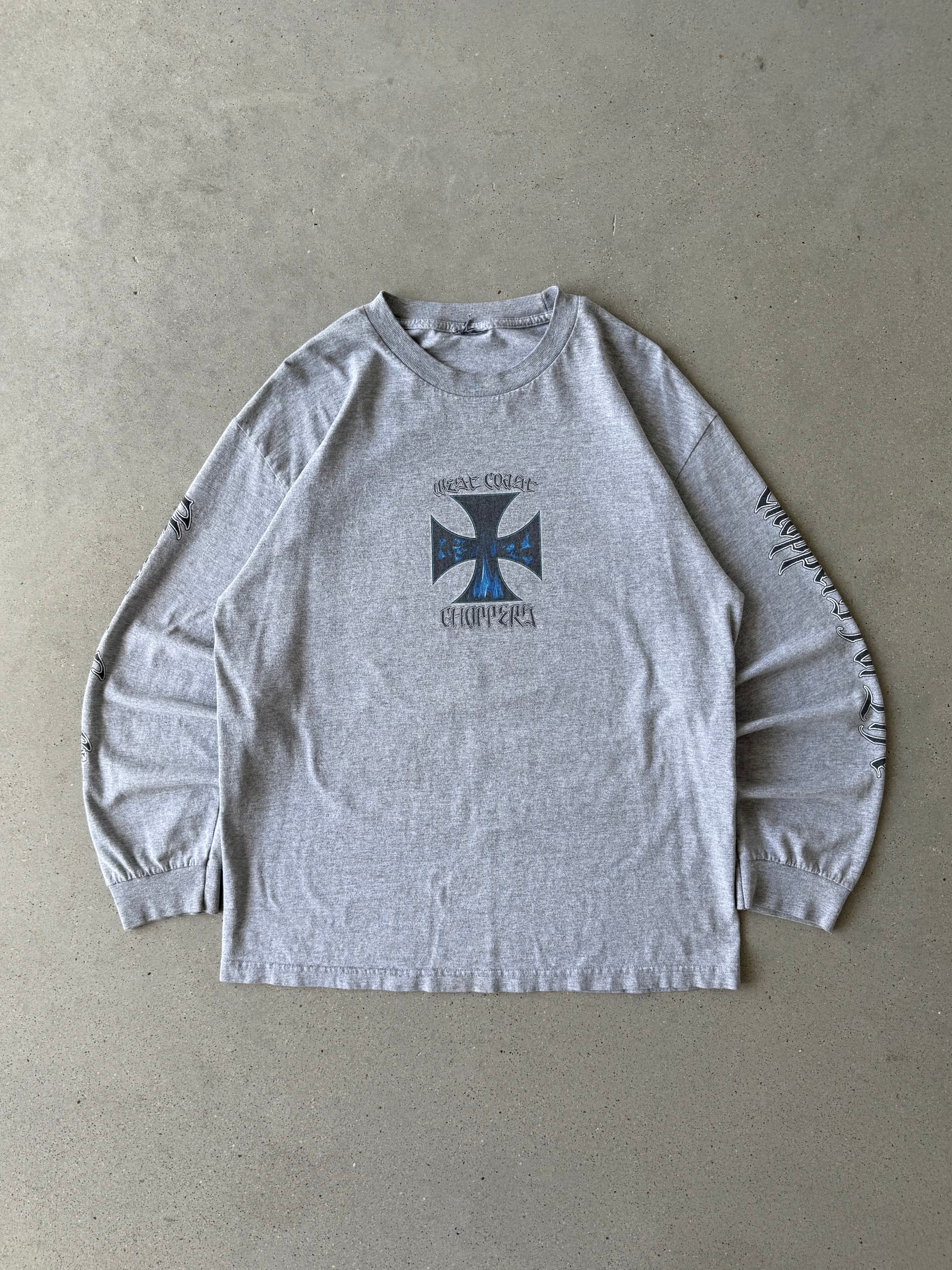 Vintage West Coast Chopper Gray Long Sleeve - L
