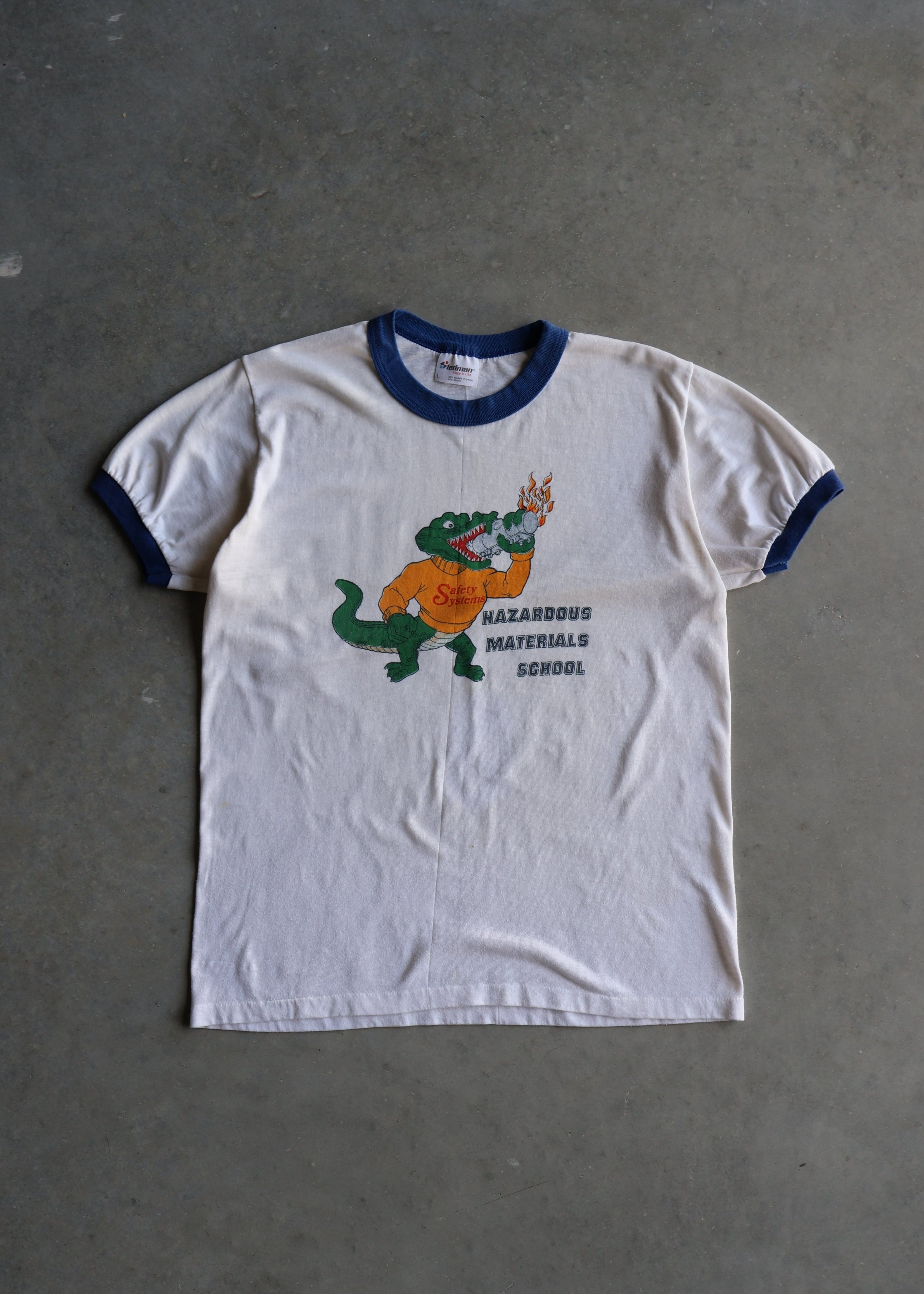 Vintage 1980s "Hazardous Material" T-shirt (L)