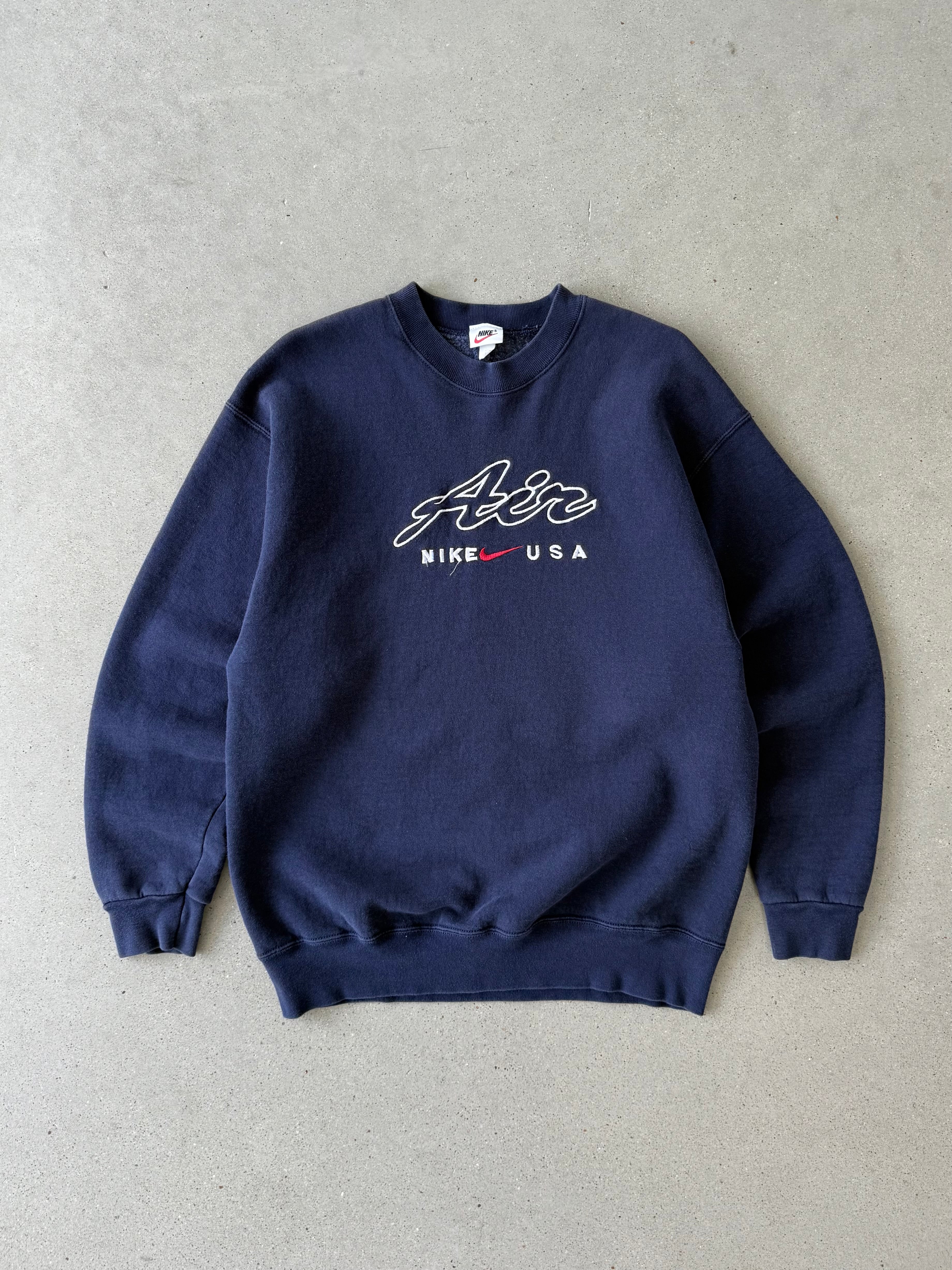 Vintage Nike Air USA Blue Sweatshirt - L
