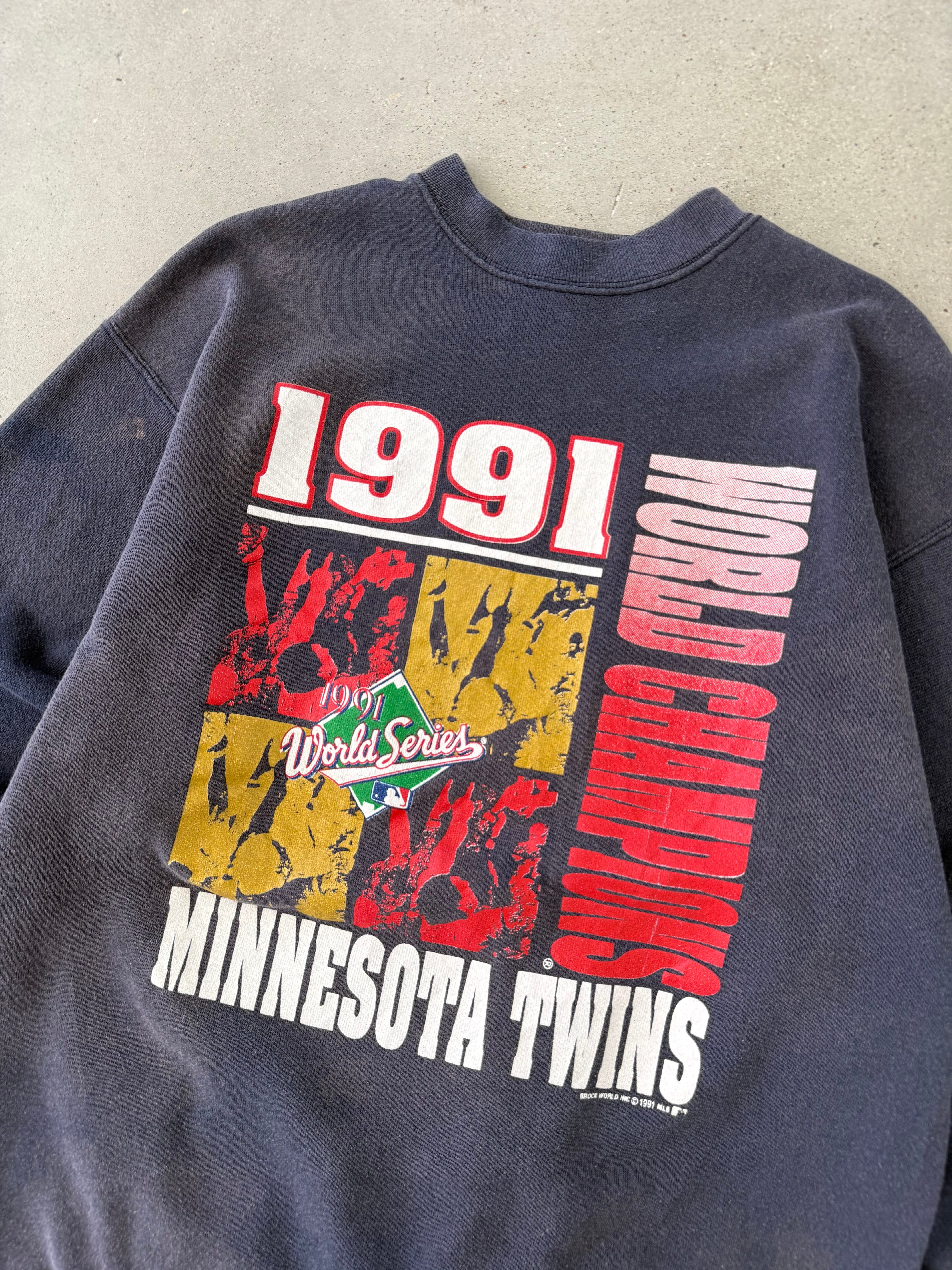 Vintage 1991 Minnesota Twins Sweatshirt - XL