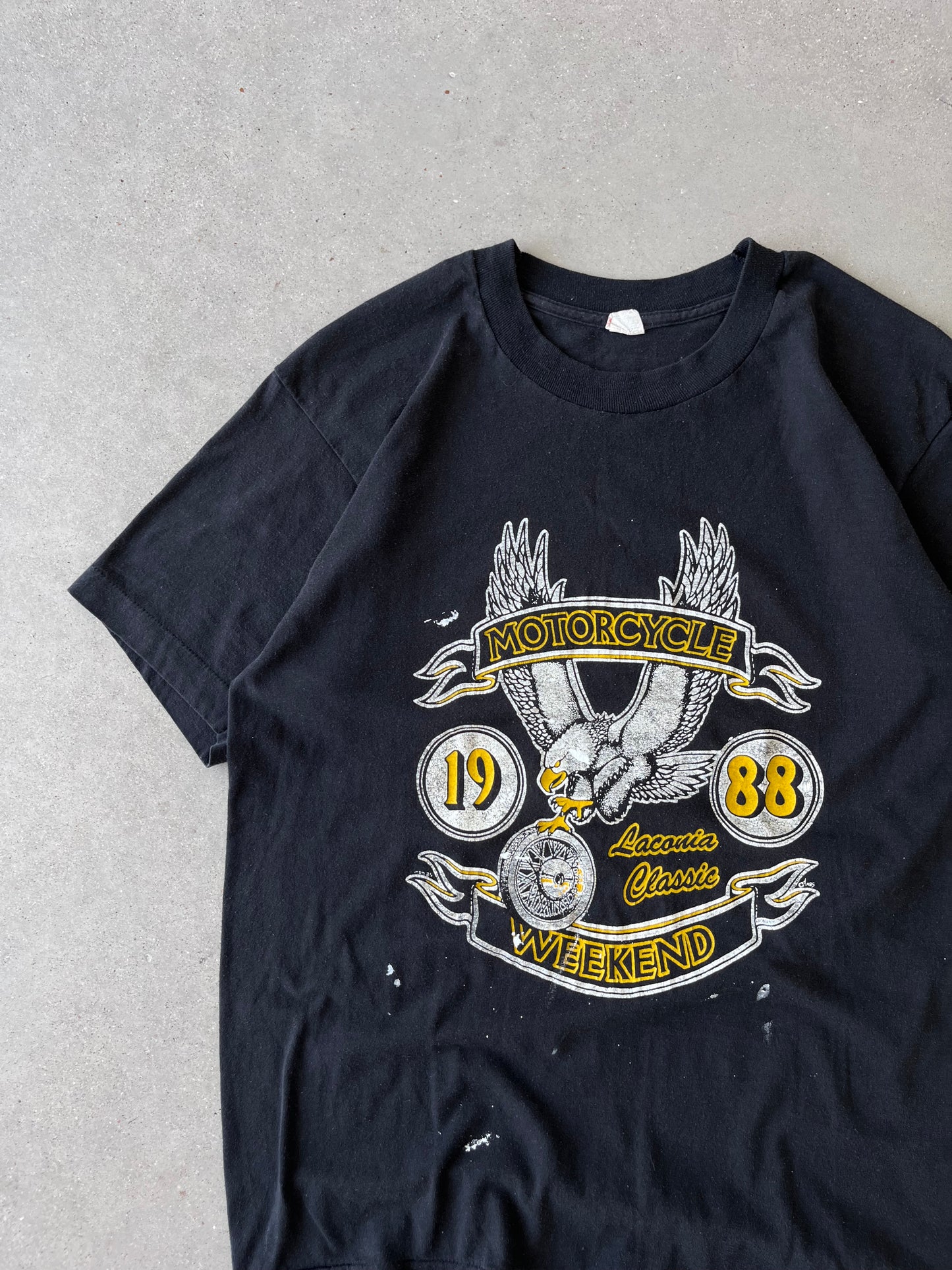 Vintage 1988 Motorcycle Weekend Tee - L