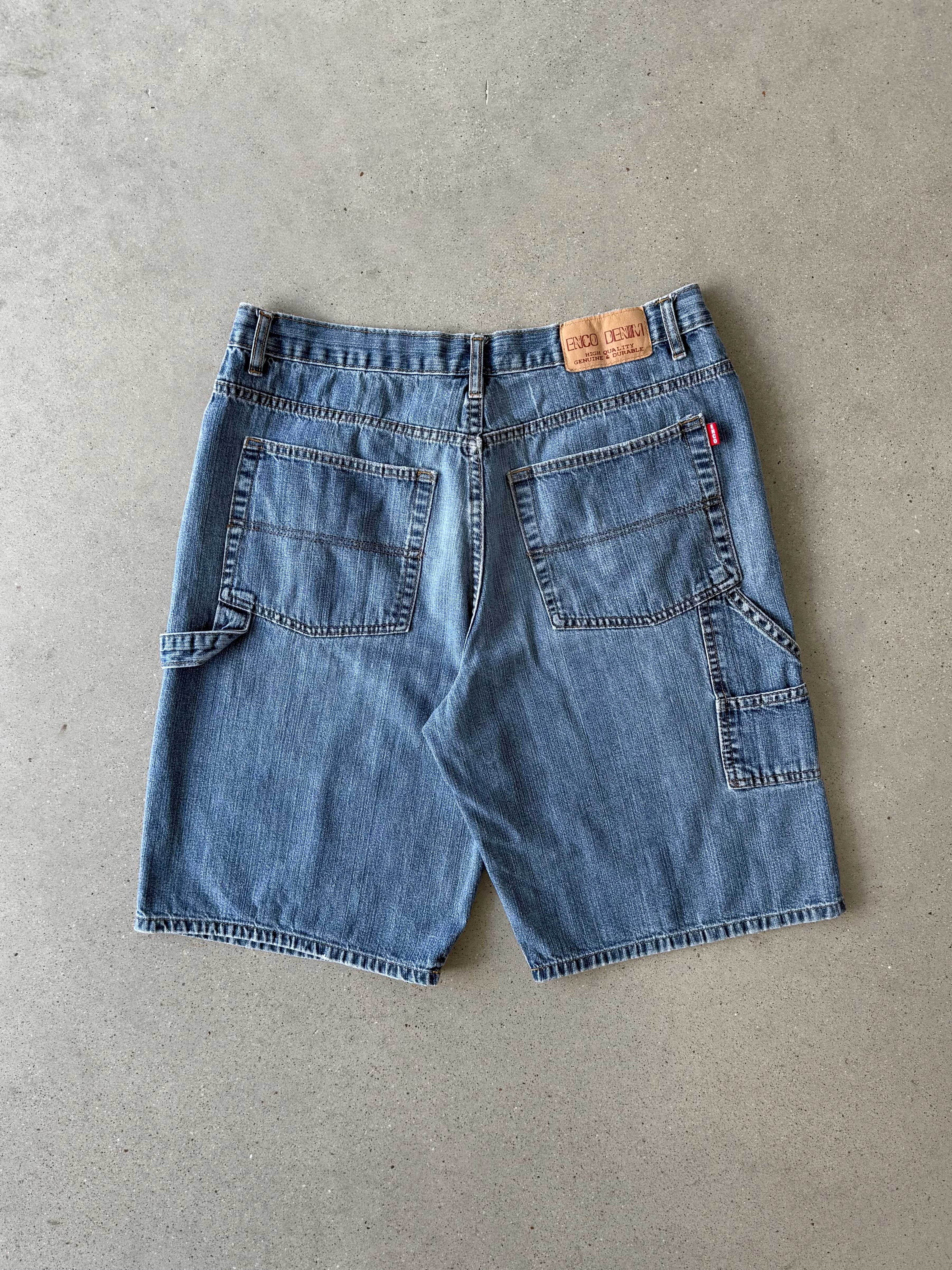 Vintage Enco Denim Carpenter Jorts - 34