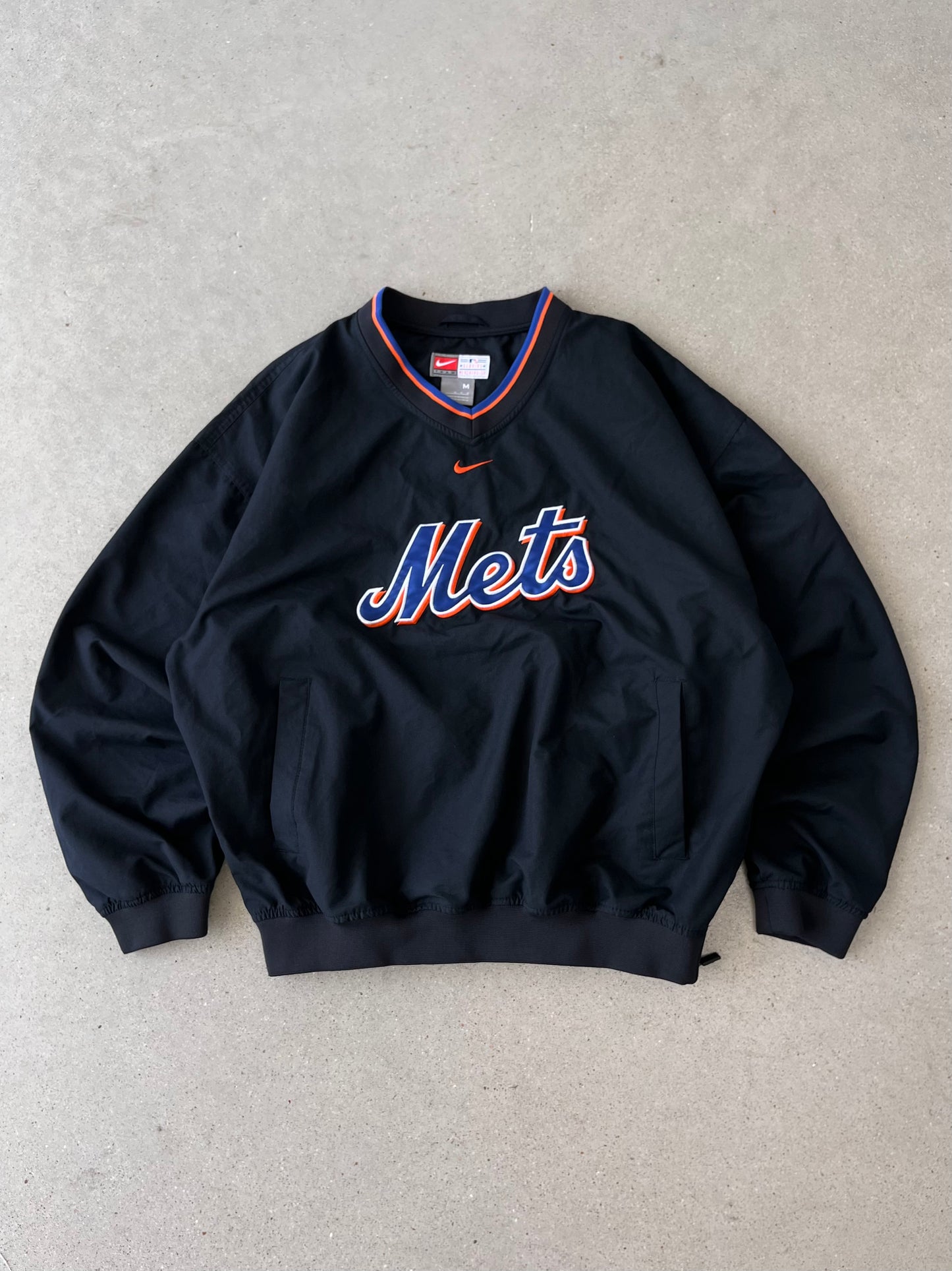 Vintage Nike Mets Center Swoosh Pullover - M