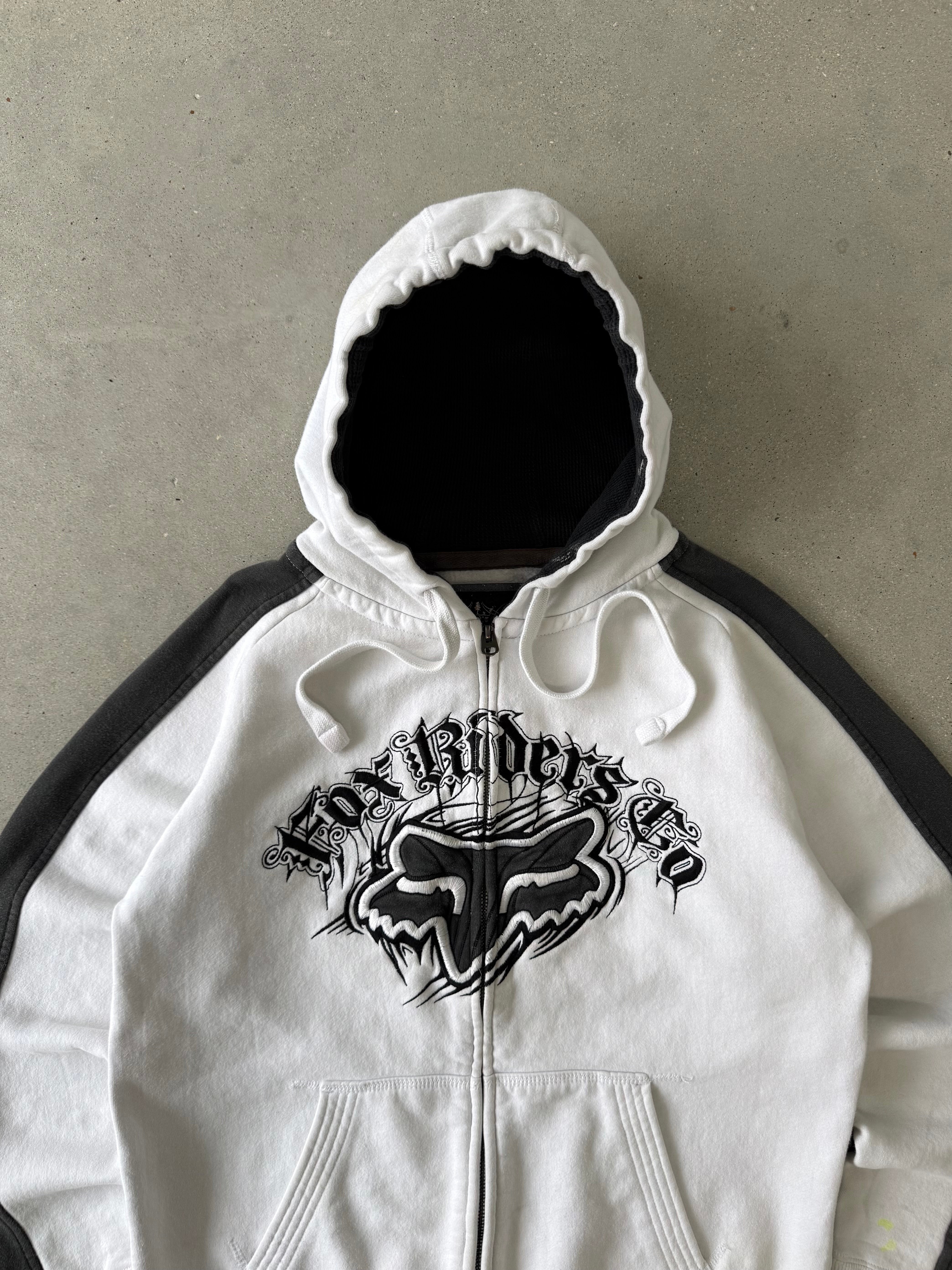 Vintage Fox Riders Co. Zip-up Hoodie - M
