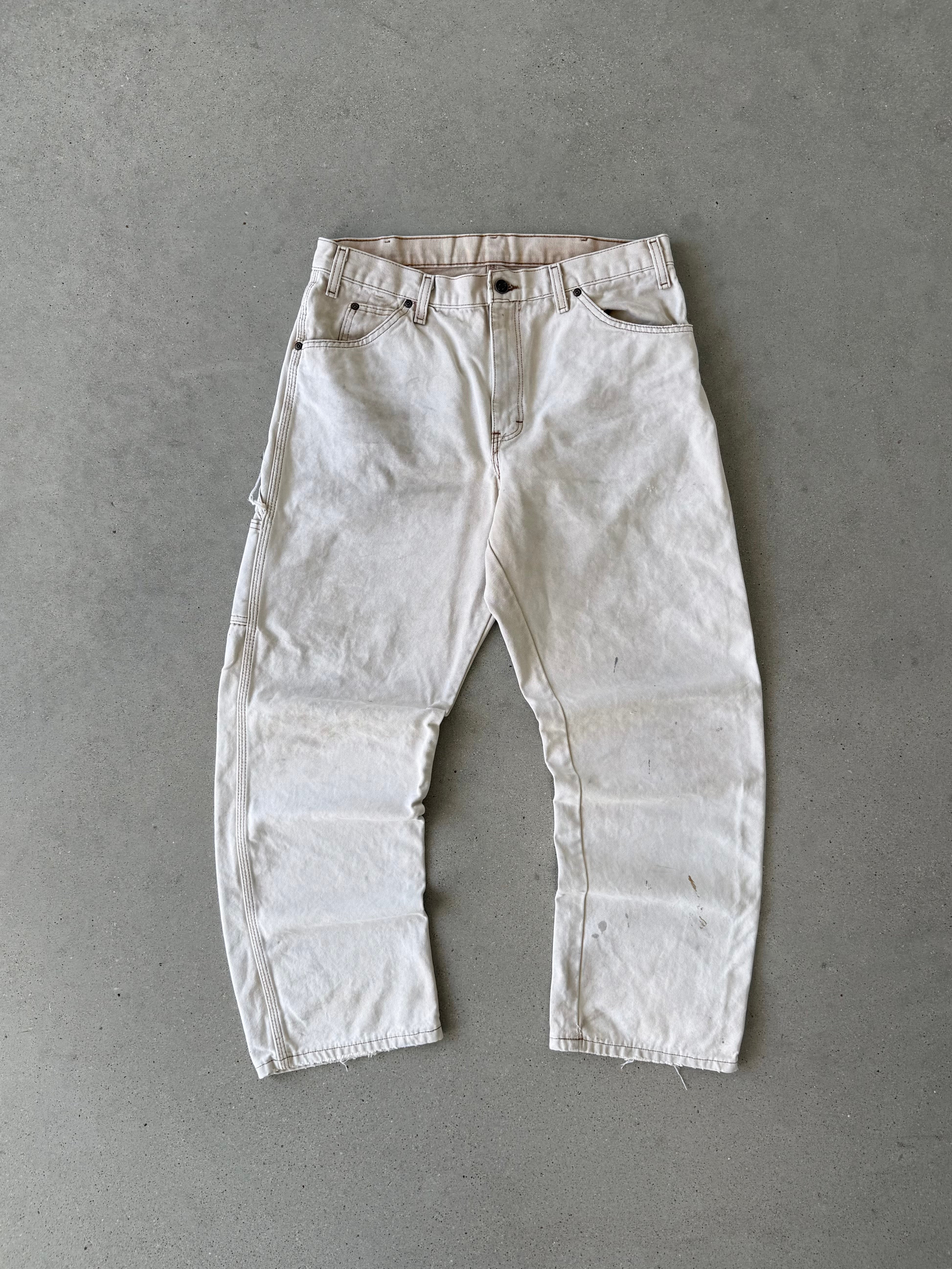 Vintage Dickies Cream Carpenter Pants - 34x30