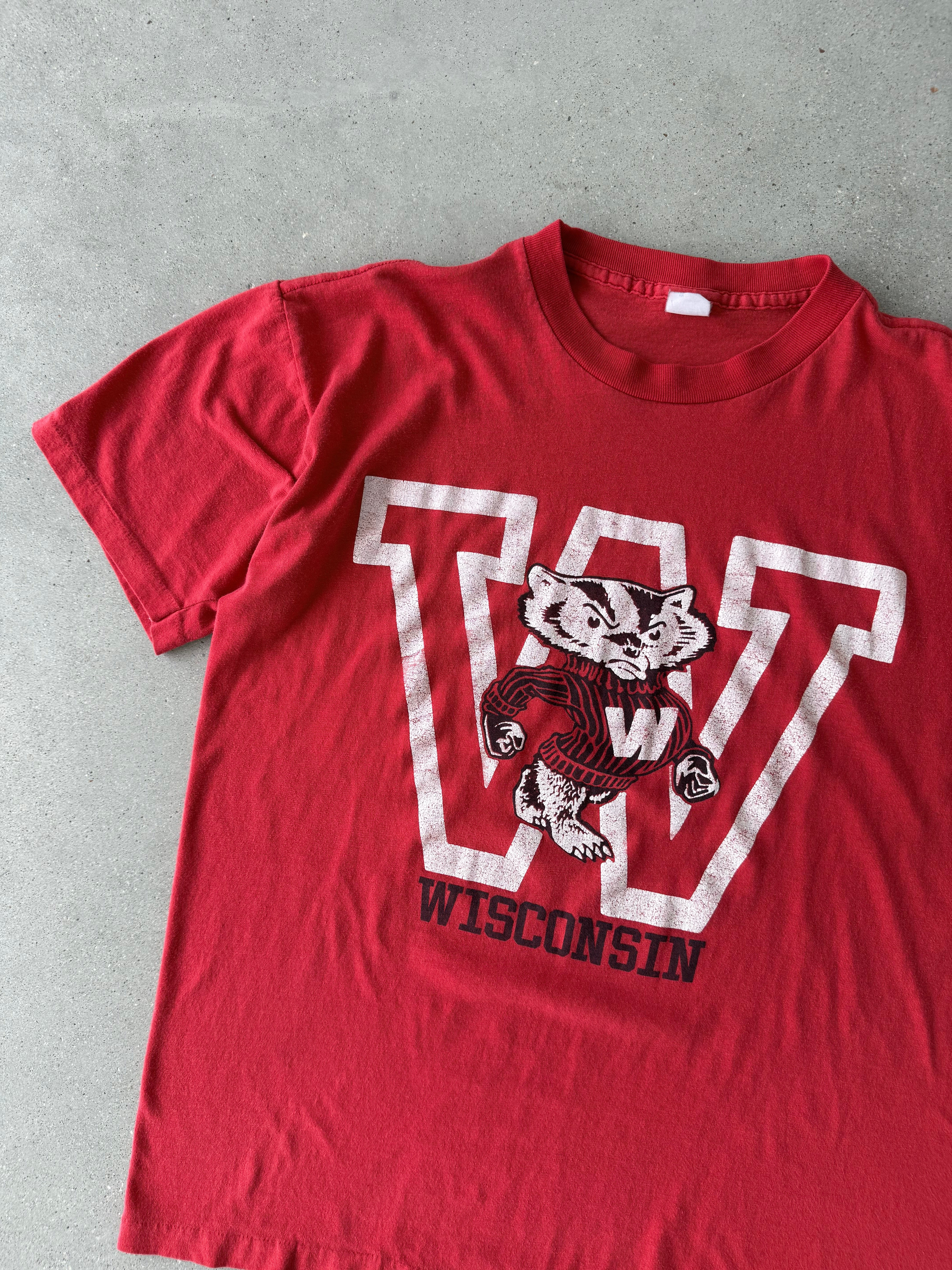 Vintage 1980s Wisconsin Badgers Tee - M