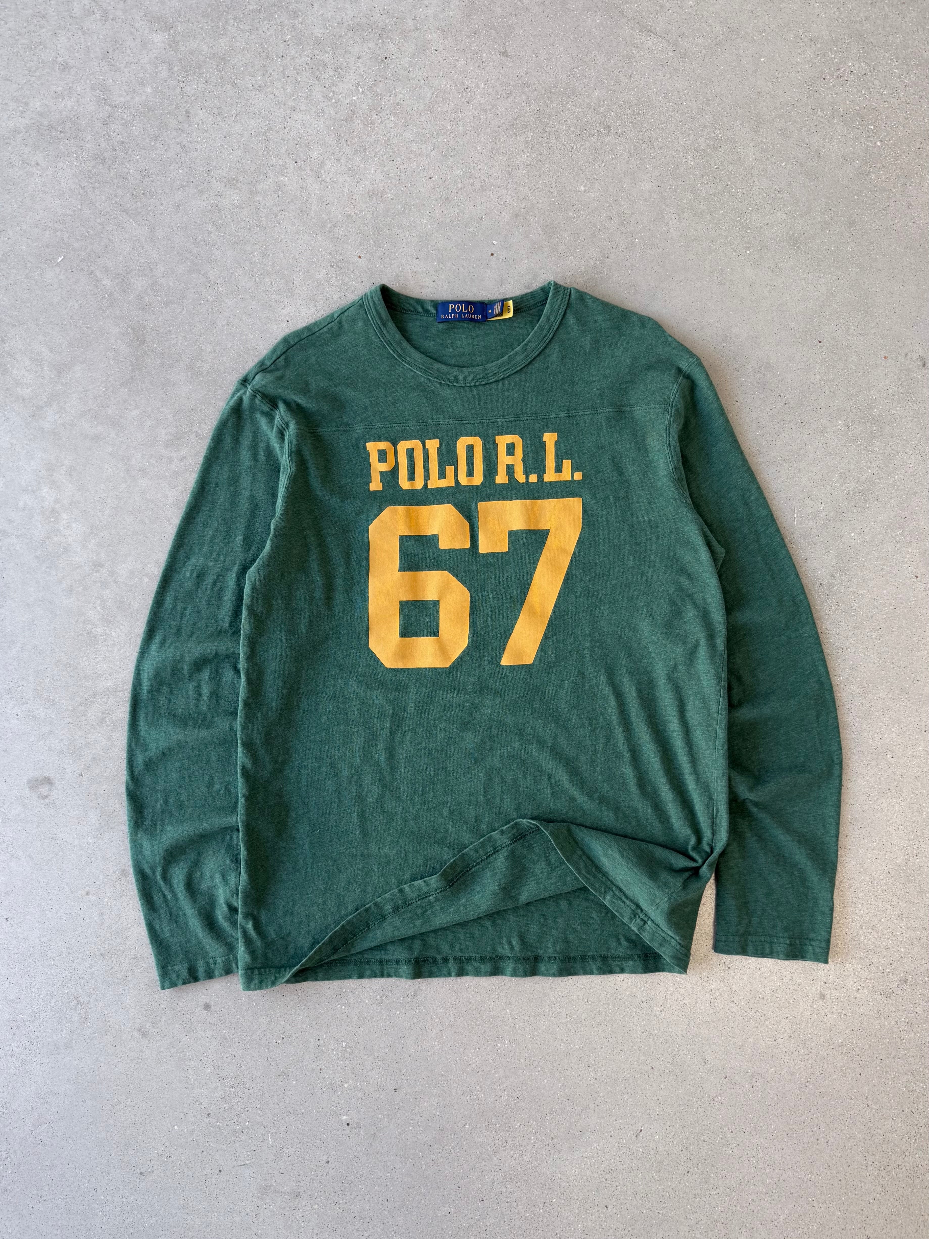 Vintage Polo RL 67 Green Long Sleeve - M