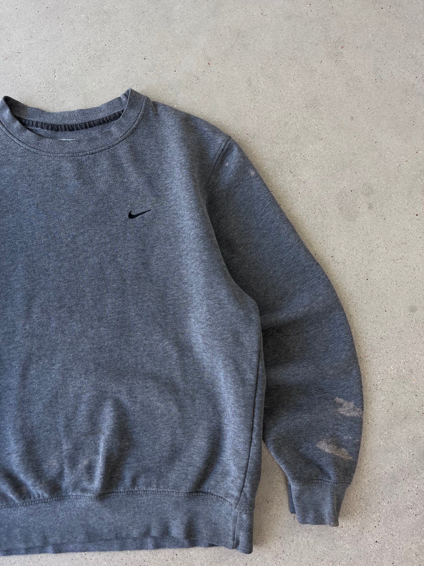 Vintage Nike Mini Swoosh Charcoal Crewneck - S