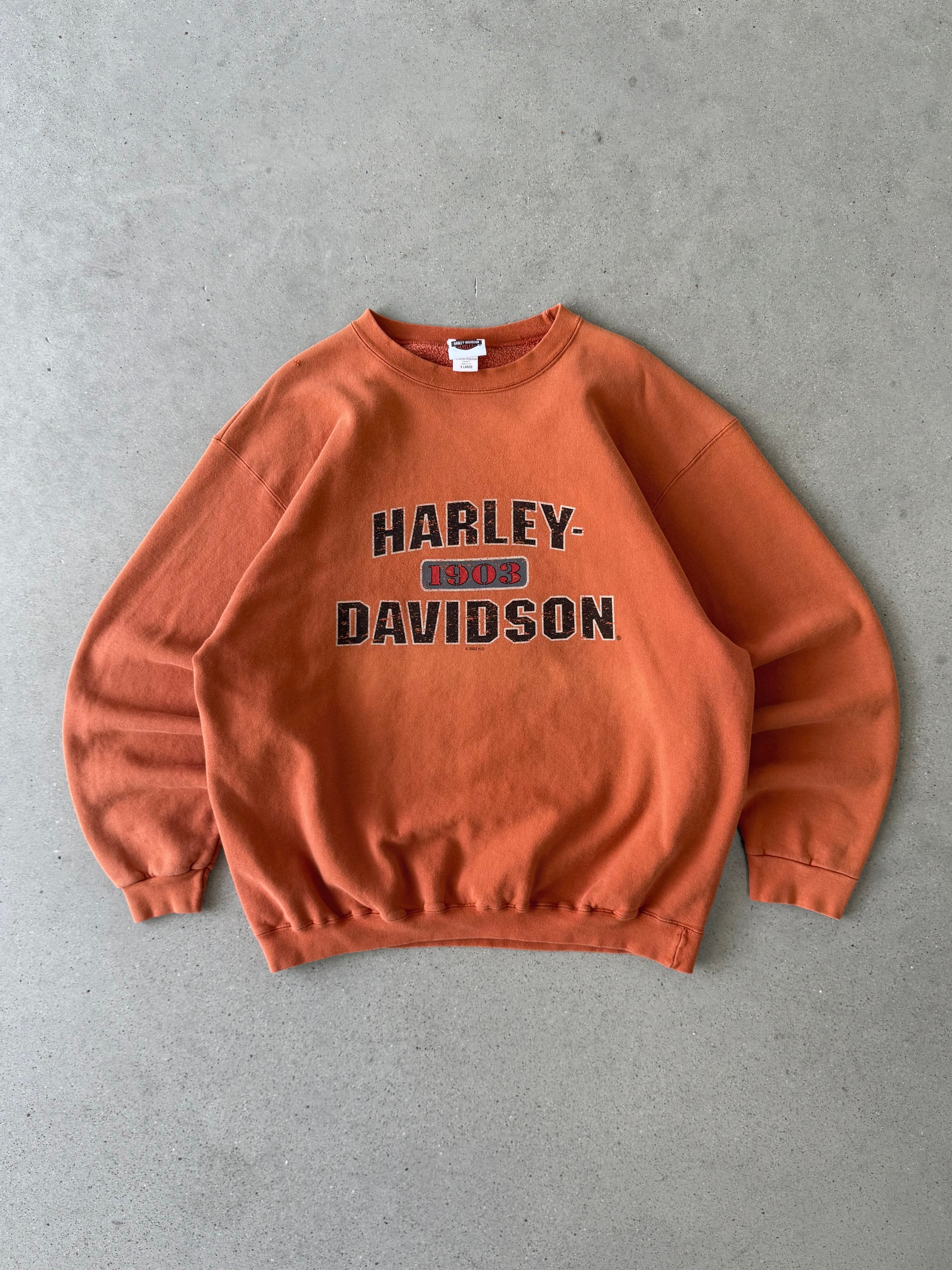 Vintage 2002 Utica Harley Davidson Crewneck - XL
