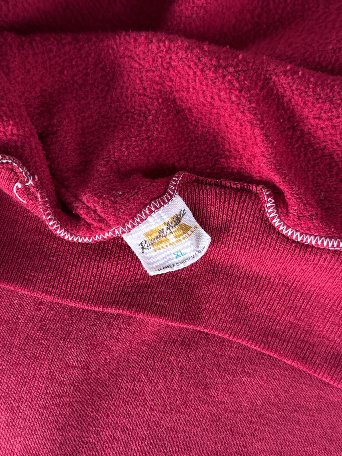 Vintage 1970s Sleeve-cropped Russell Athletic Hoodie (M)