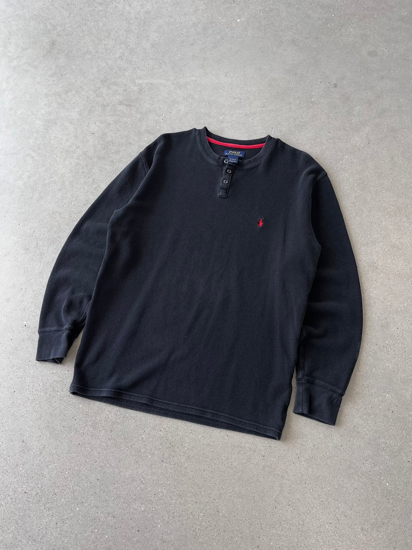 Vintage Polo Ralph Lauren Black Thermal - XL