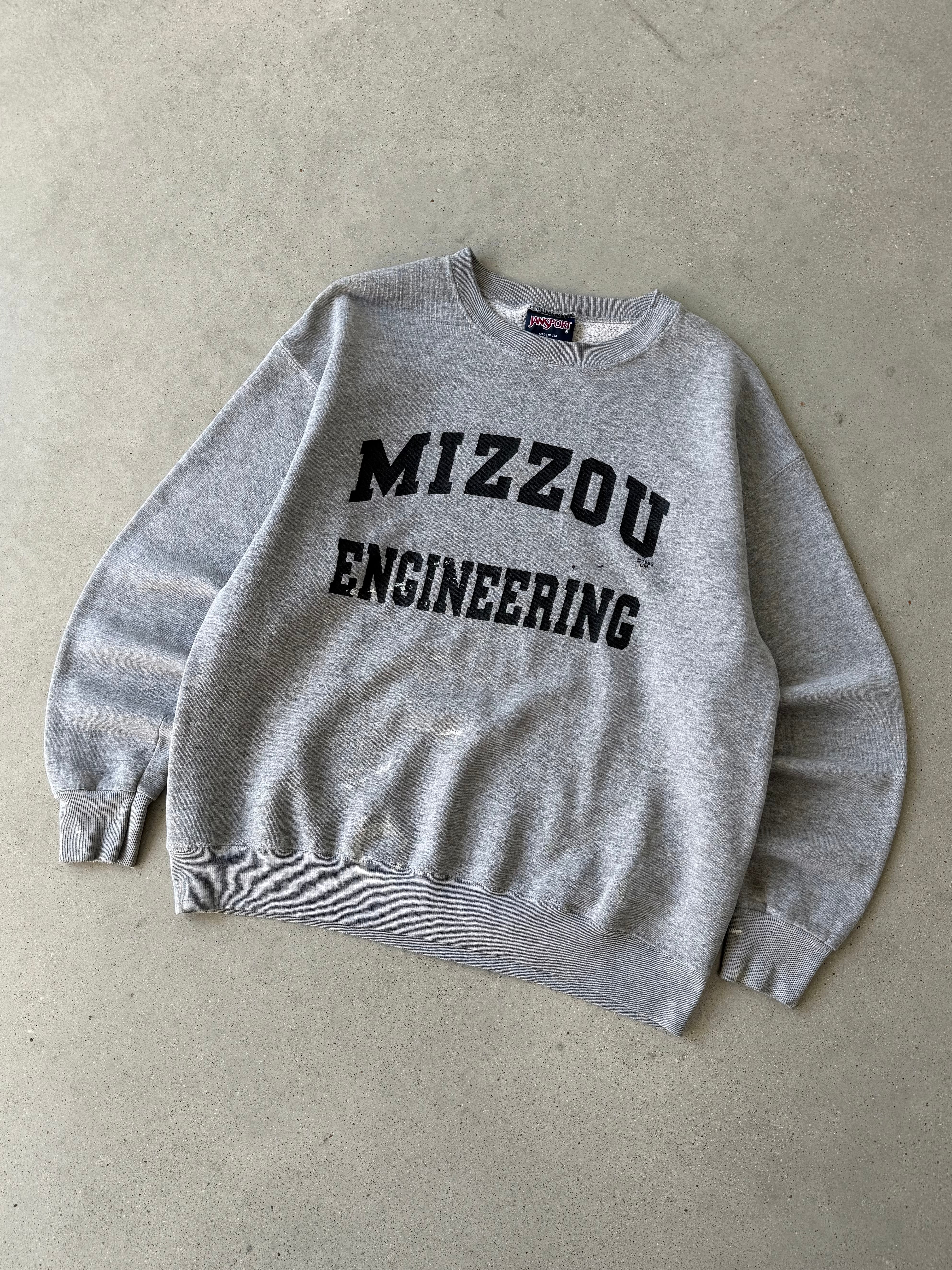 Vintage Mizzou Engineering Painter's Crewneck - L