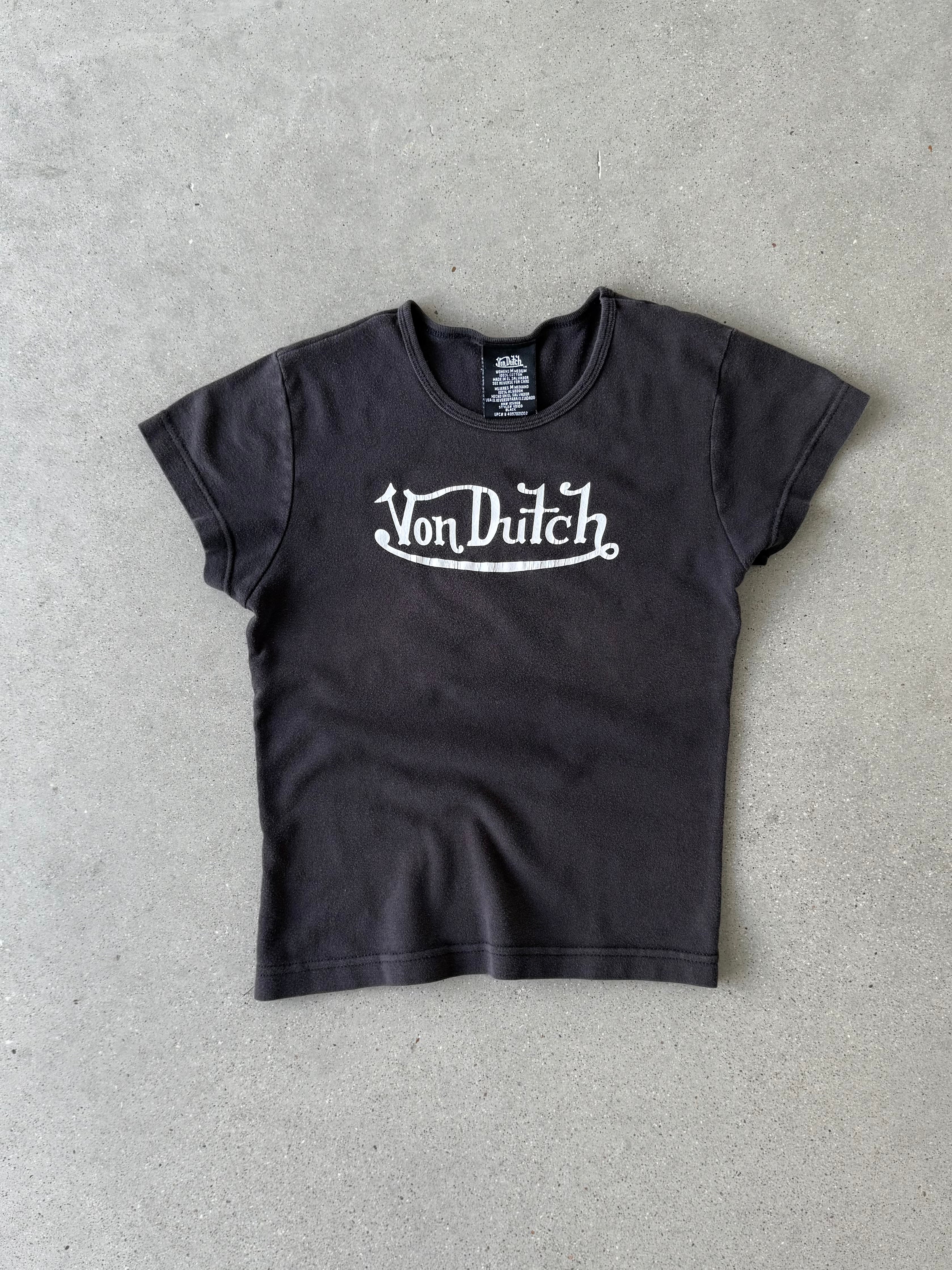 Vintage Women's Von Dutch Baby Tee - M