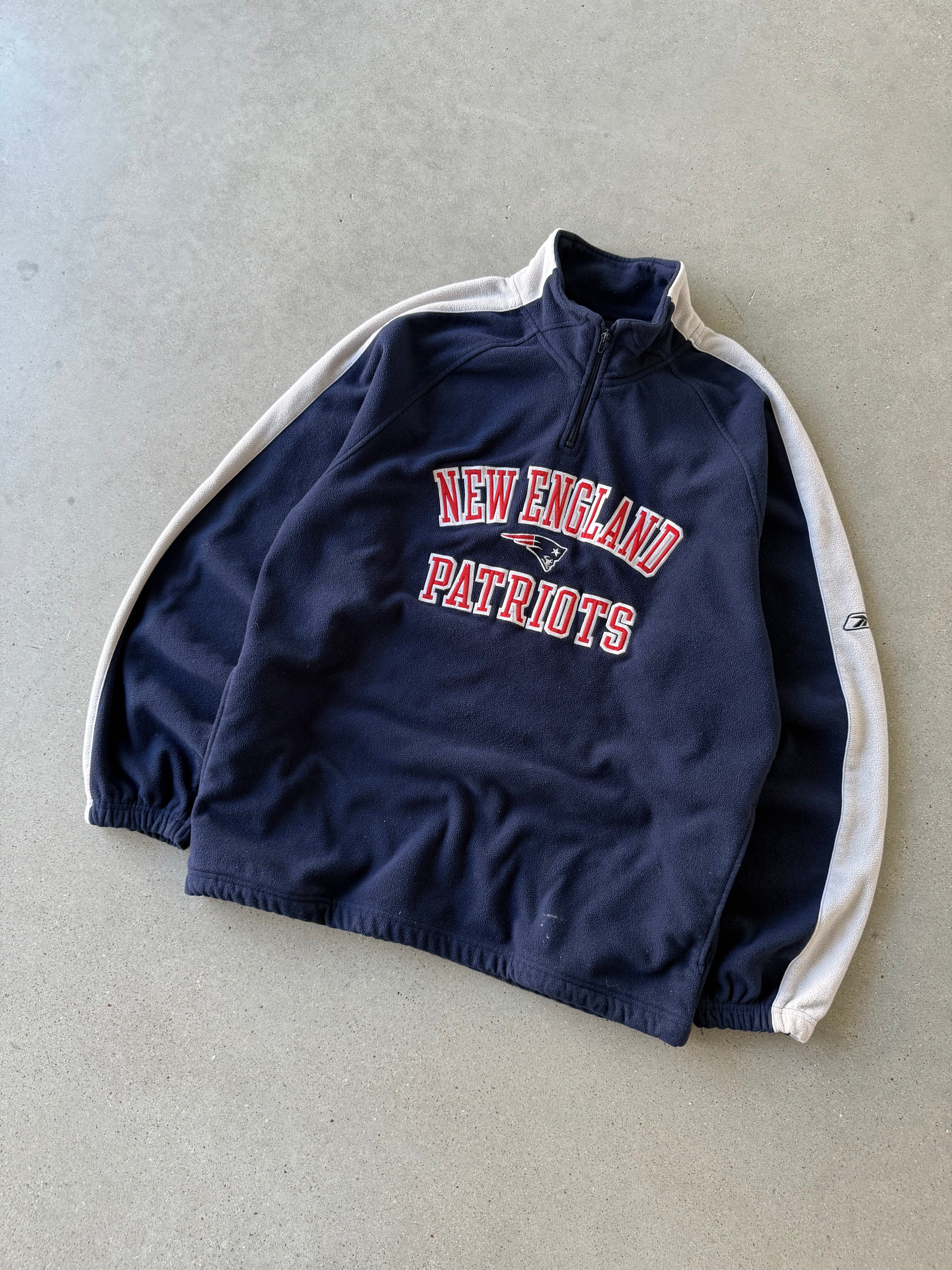 Vintage New England Quarter-zip Fleece - L