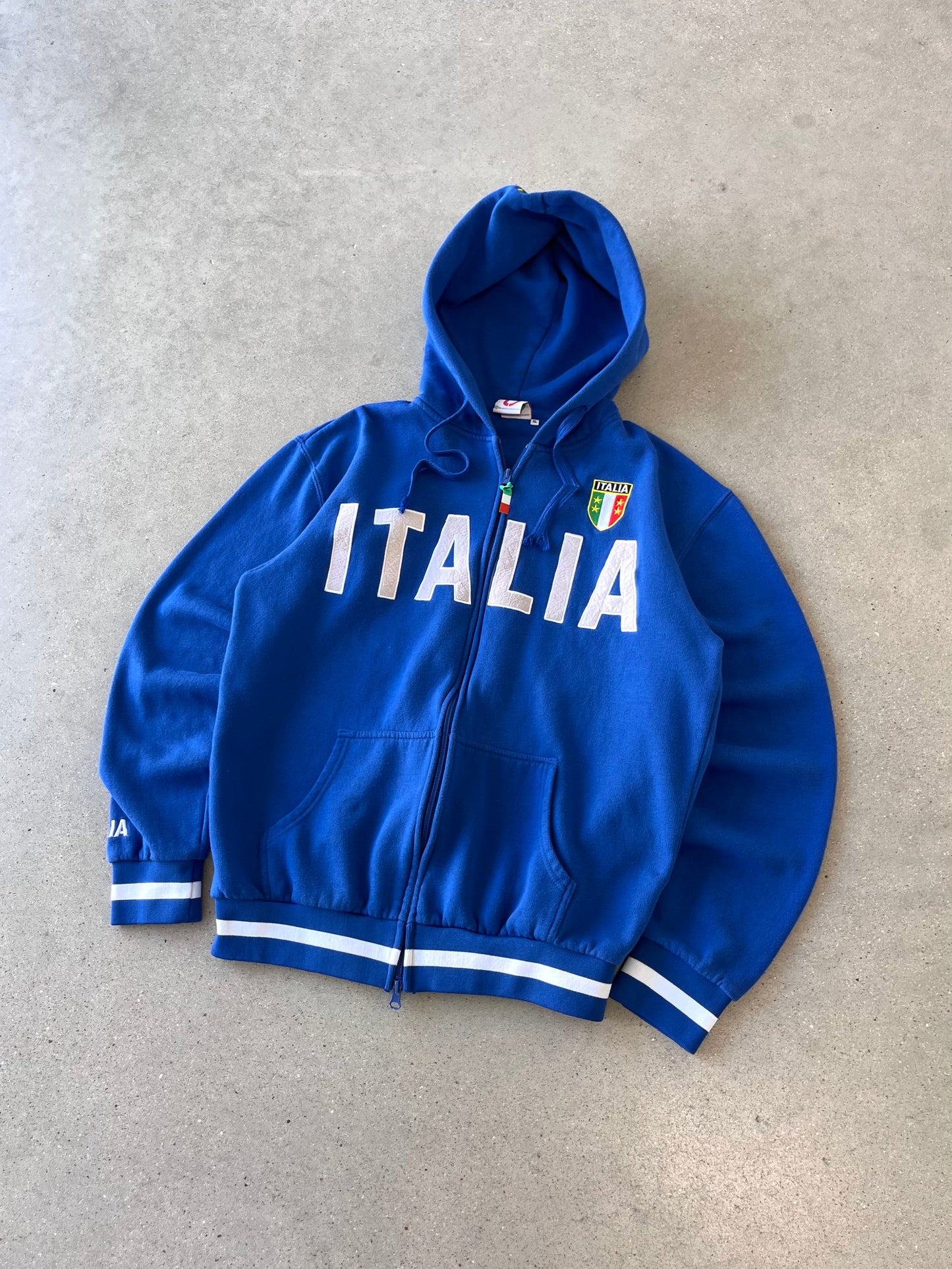 Vintage ITALIA Zip-up Hoodie - XL