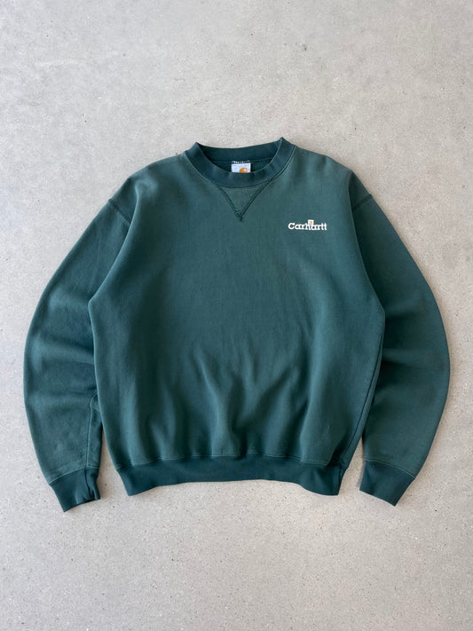 Vintage 90s Carhartt Forest Green Crewneck - L