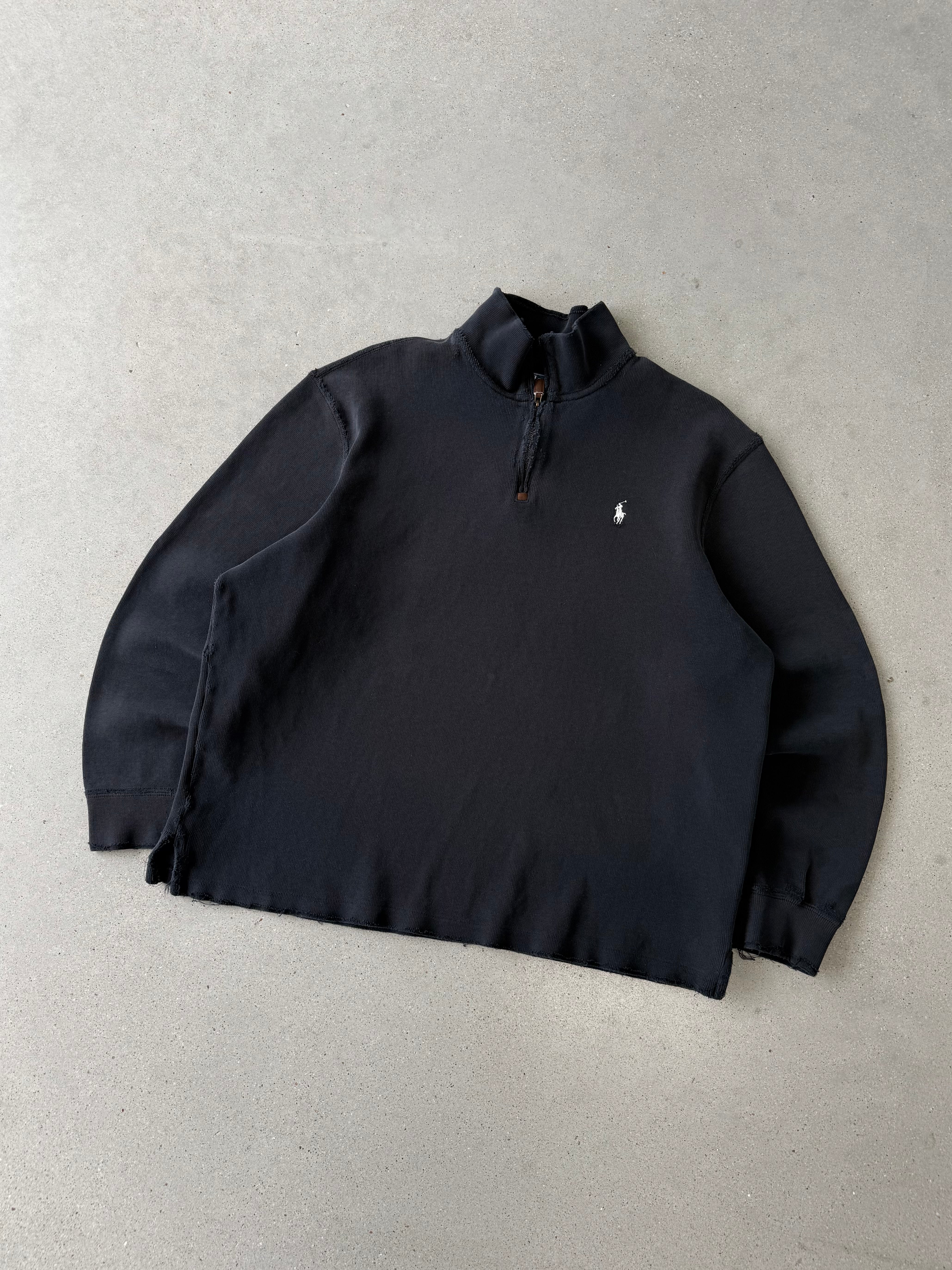Vintage Polo Ralph Lauren Distressed Quarter-zip - XL