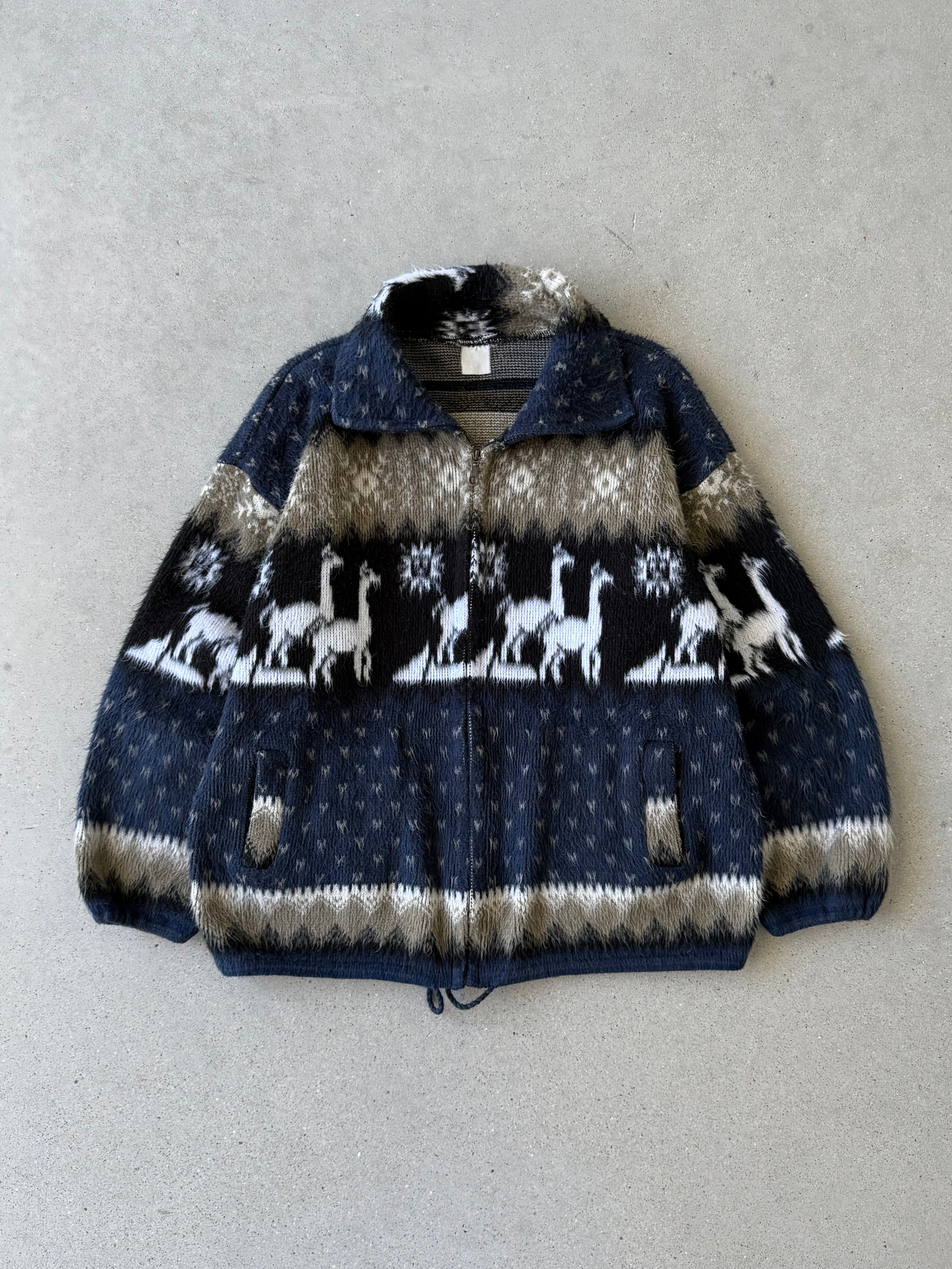 Vintage Alpaca Fuzzy Jacket - M