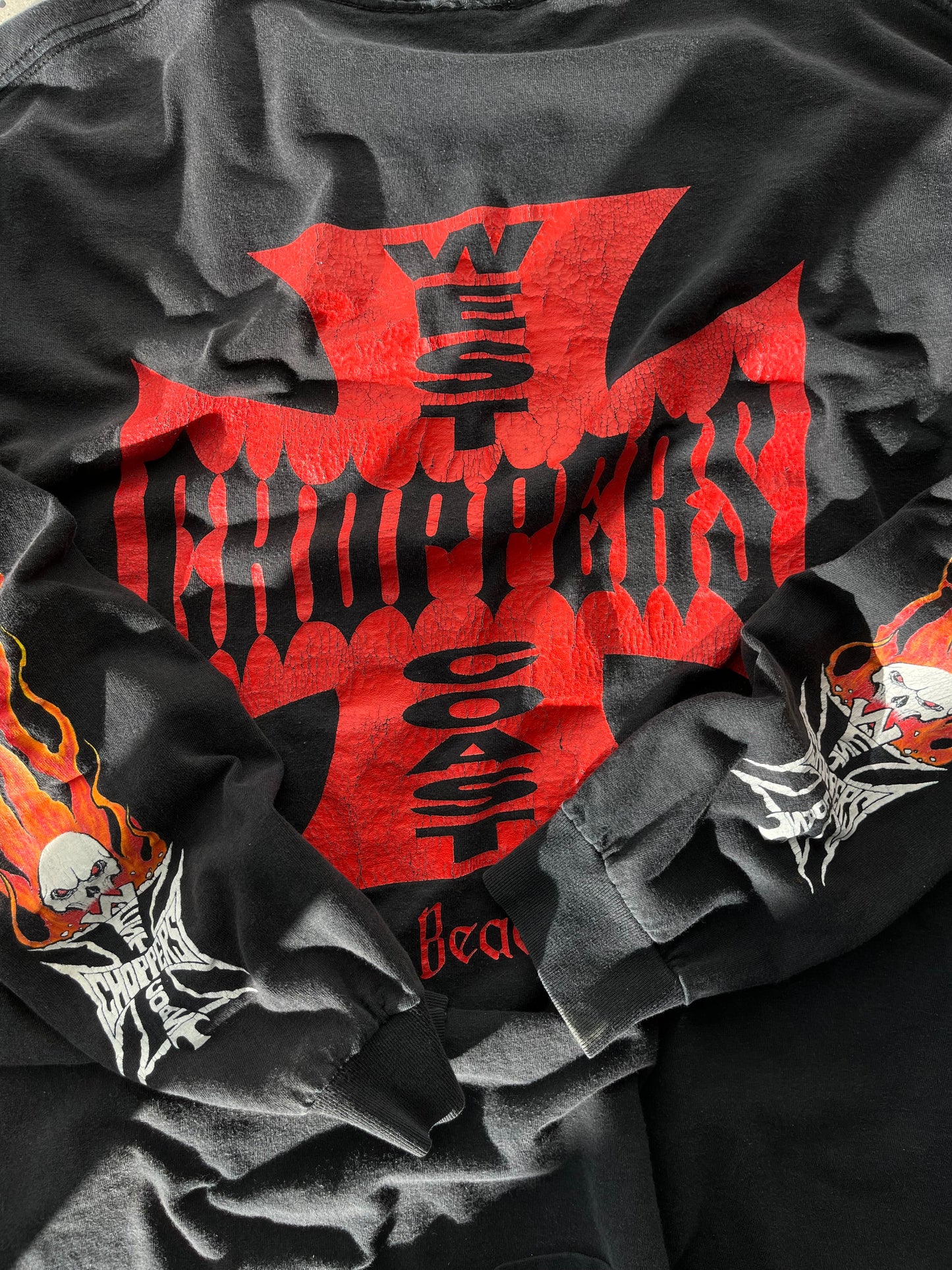 Vintage West Coast Choppers Flaming Long Sleeve - XL