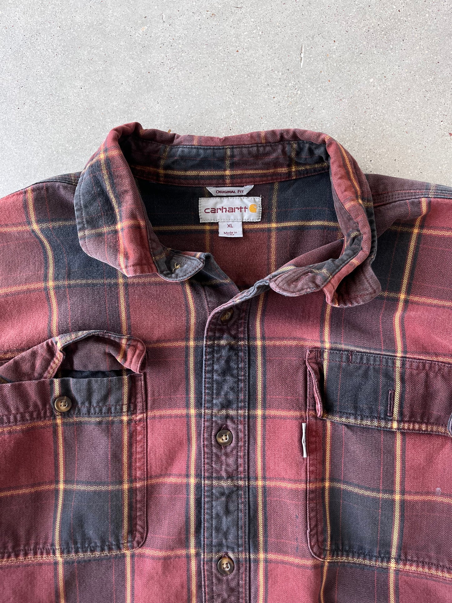 Vintage Carhartt Flannel Button-up Shirt - XL