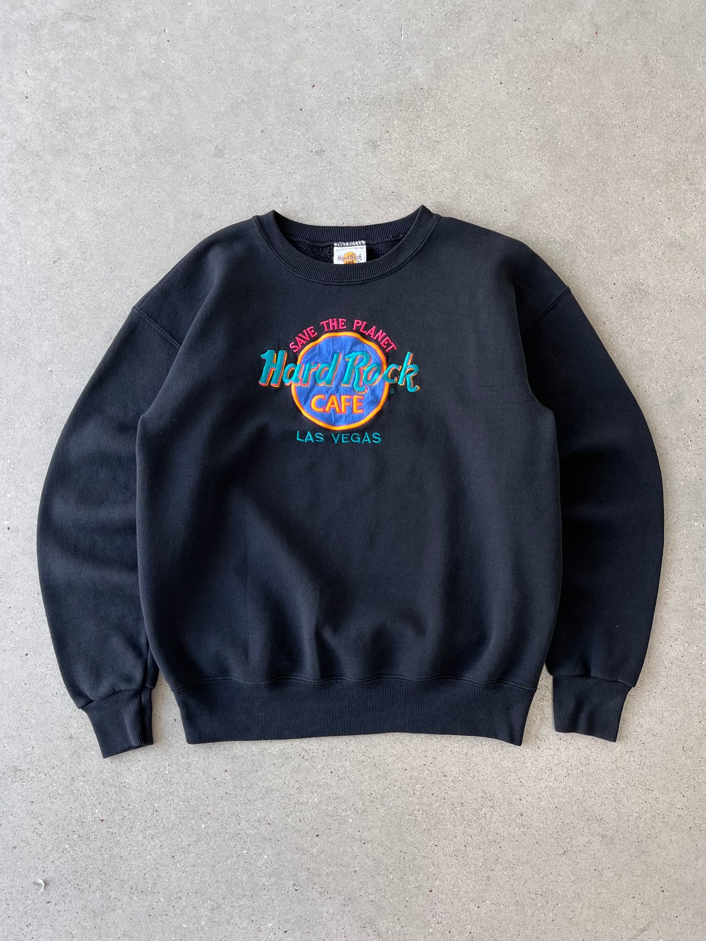 Vintage Hard Rock Cafe Las Vegas Embroidered Crewneck - M