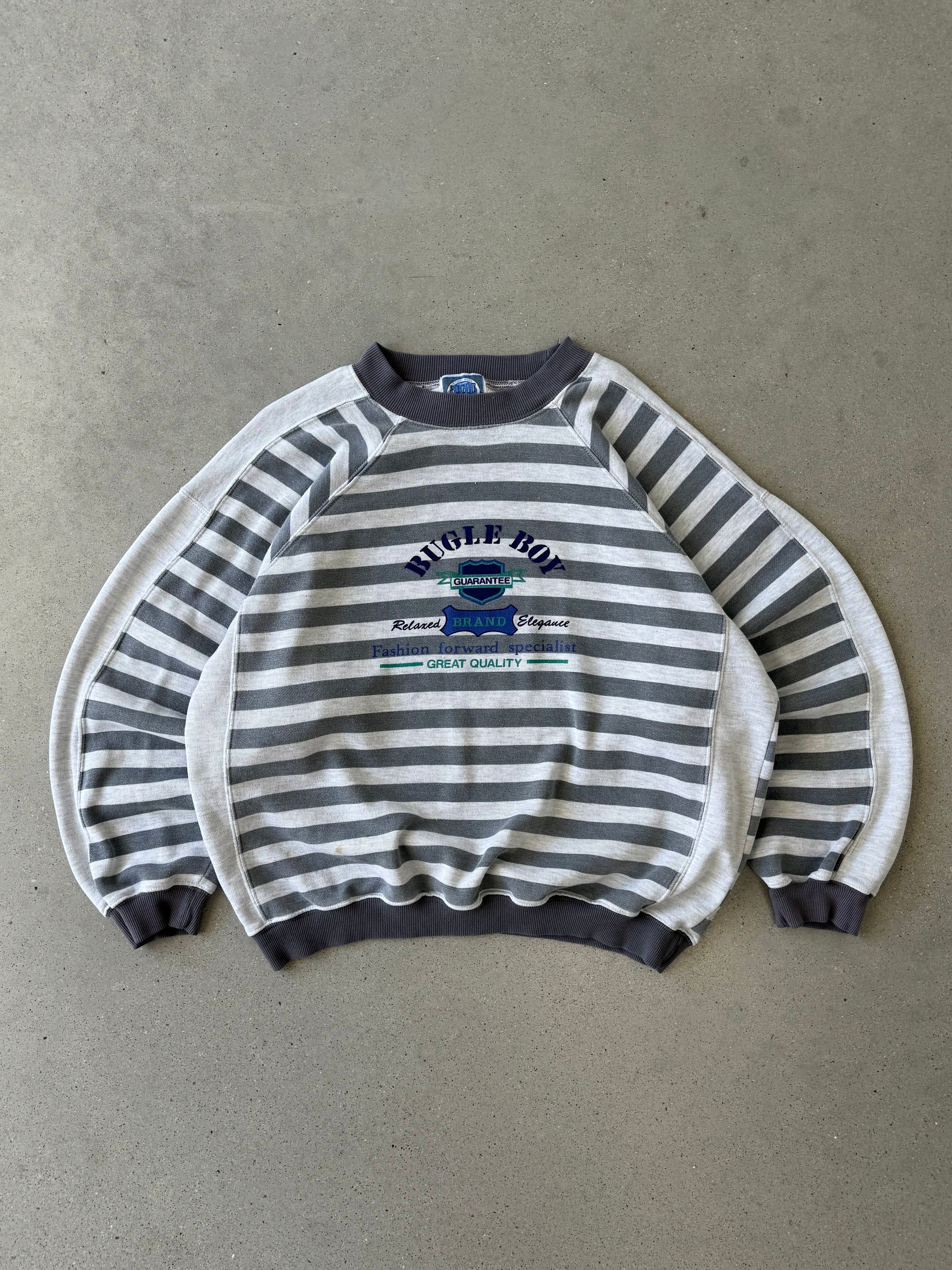 Vintage Stripped Bugle Boy Sweatshirt- NT