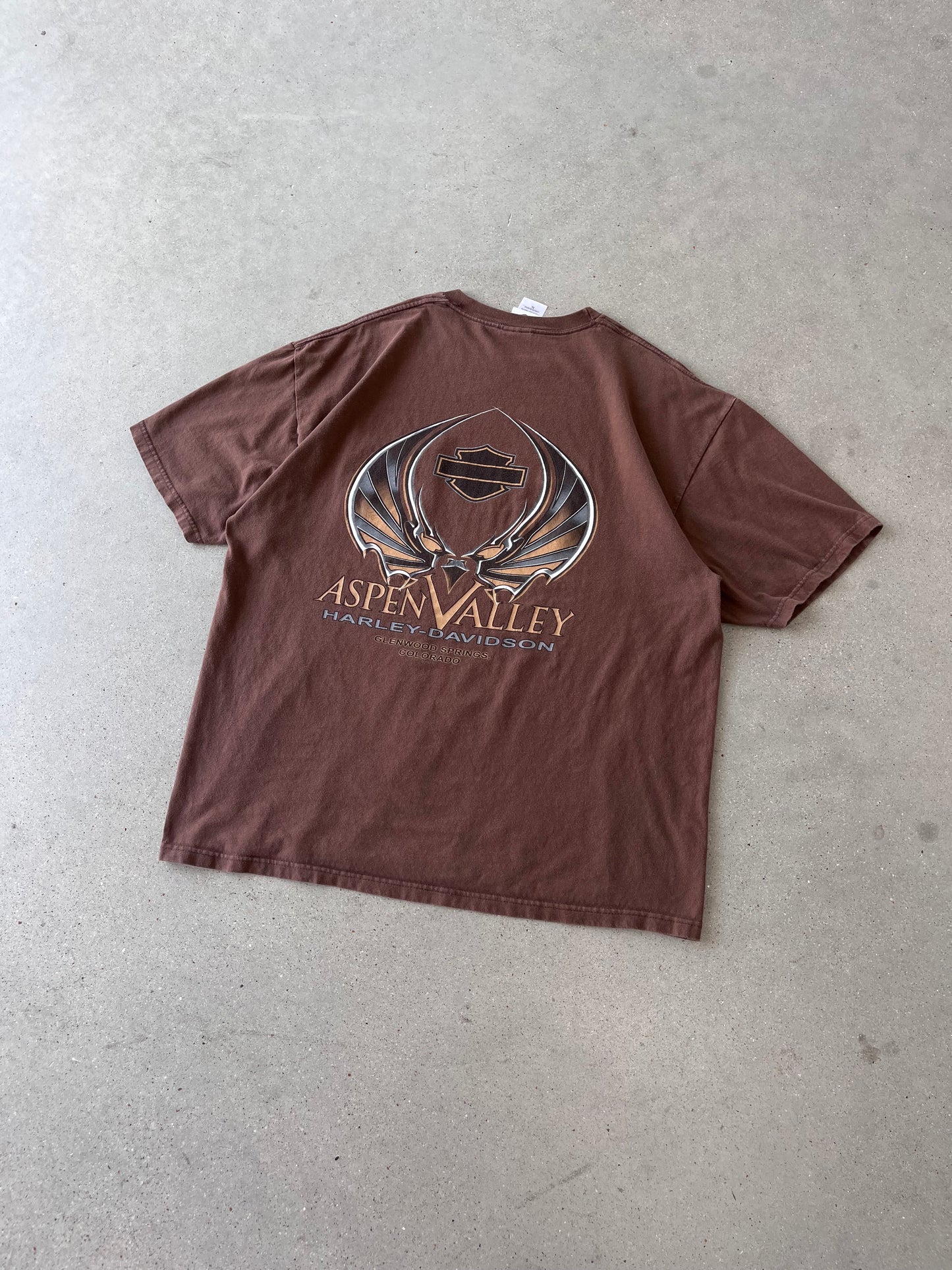 Vintage Aspen Valley Harley Davidson Tee - XL