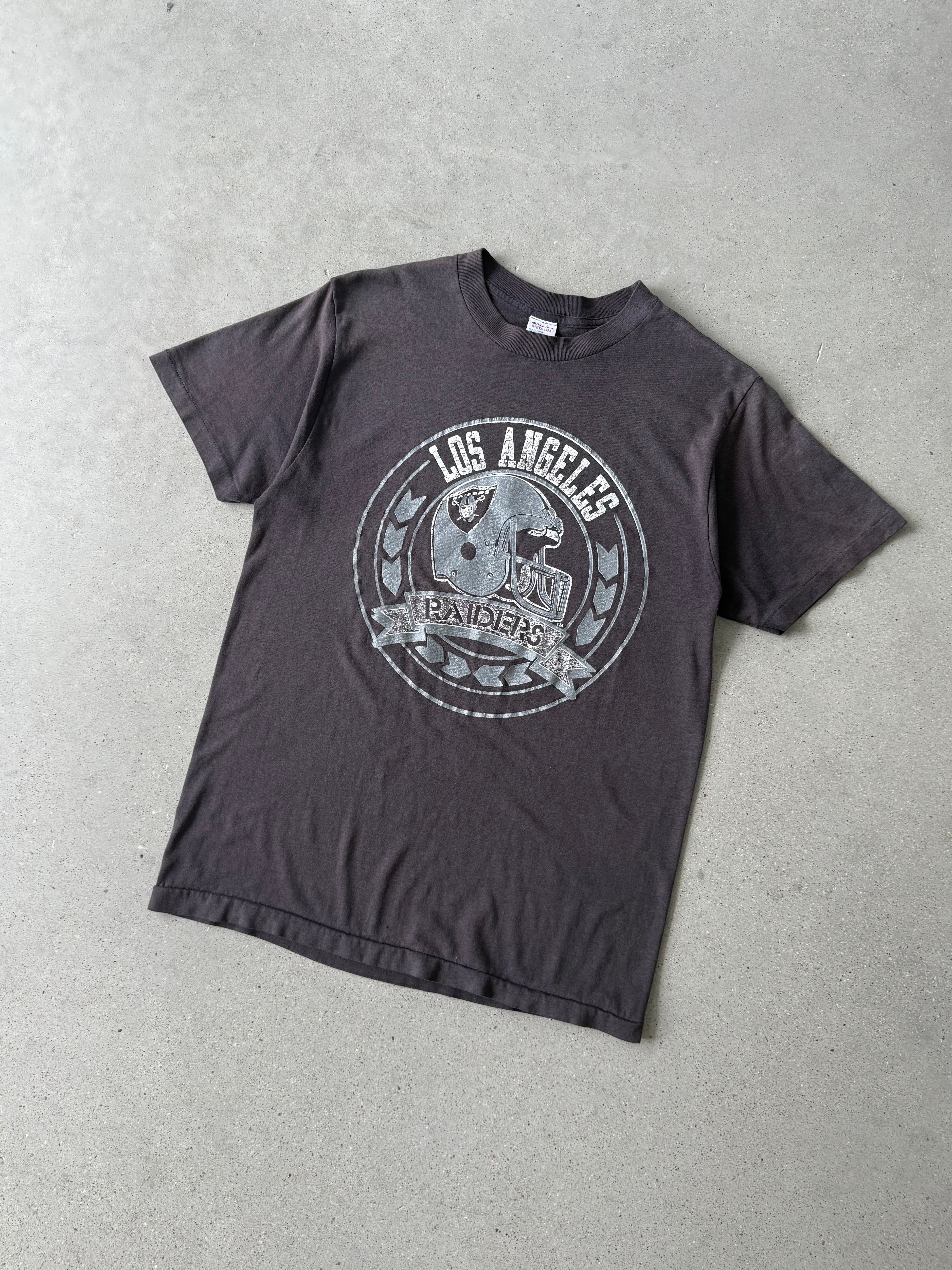 Vintage 1980s Champion Oakland Raiders Paper-thin Tee - M