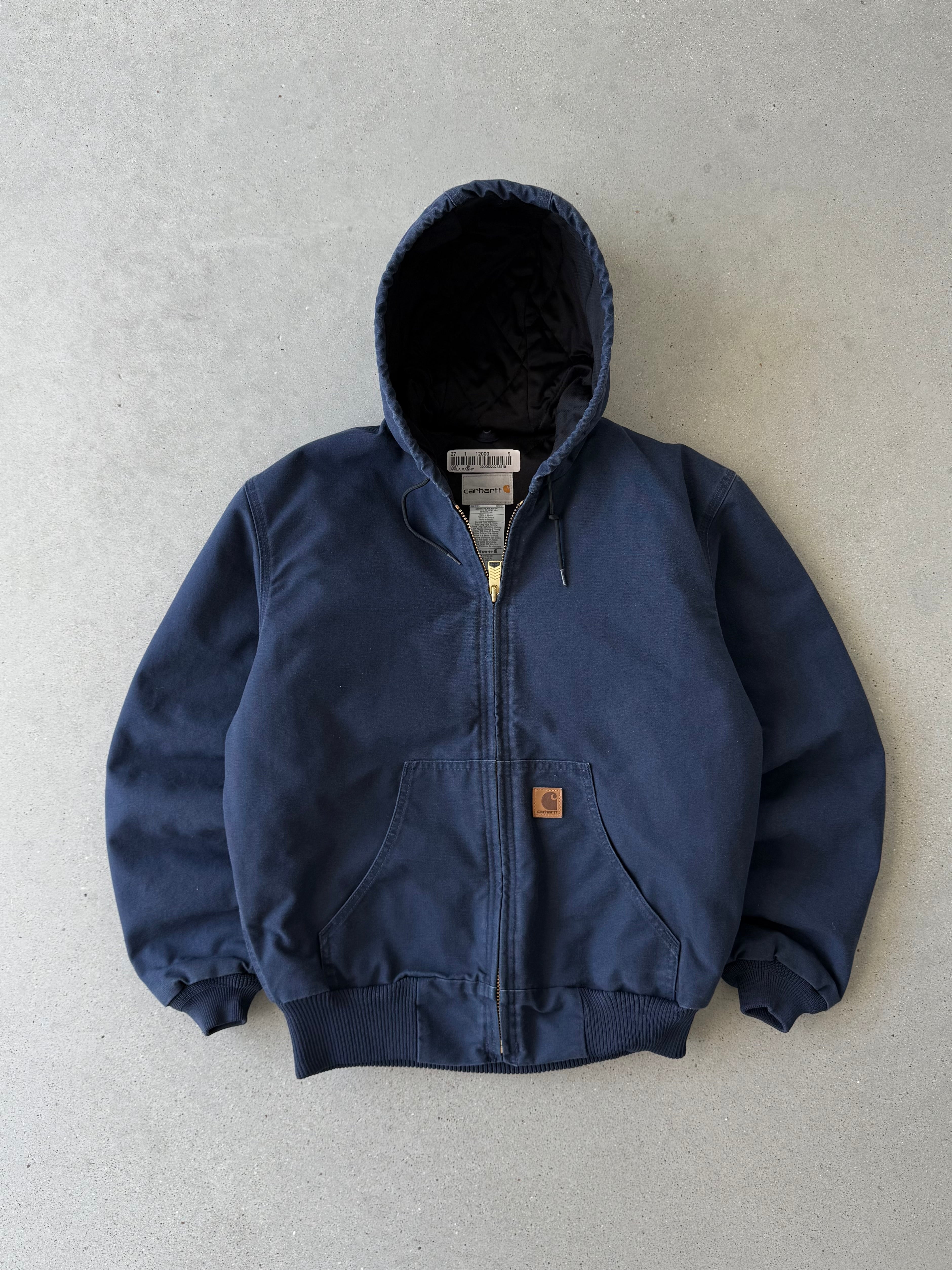 Vintage Carhartt 376-20 Navy Active Jacket - M