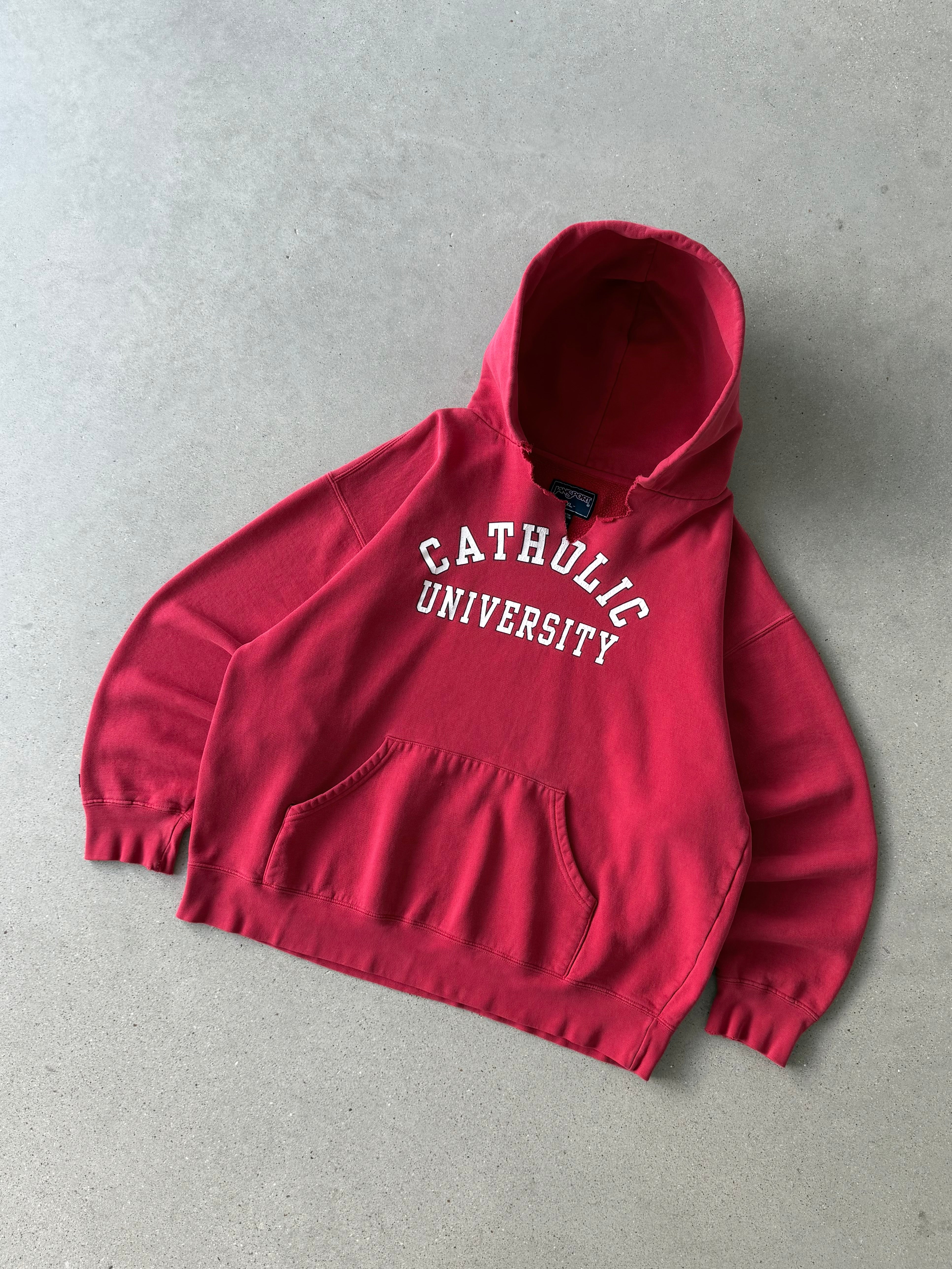 Vintage Catholic University Hoodie - XL