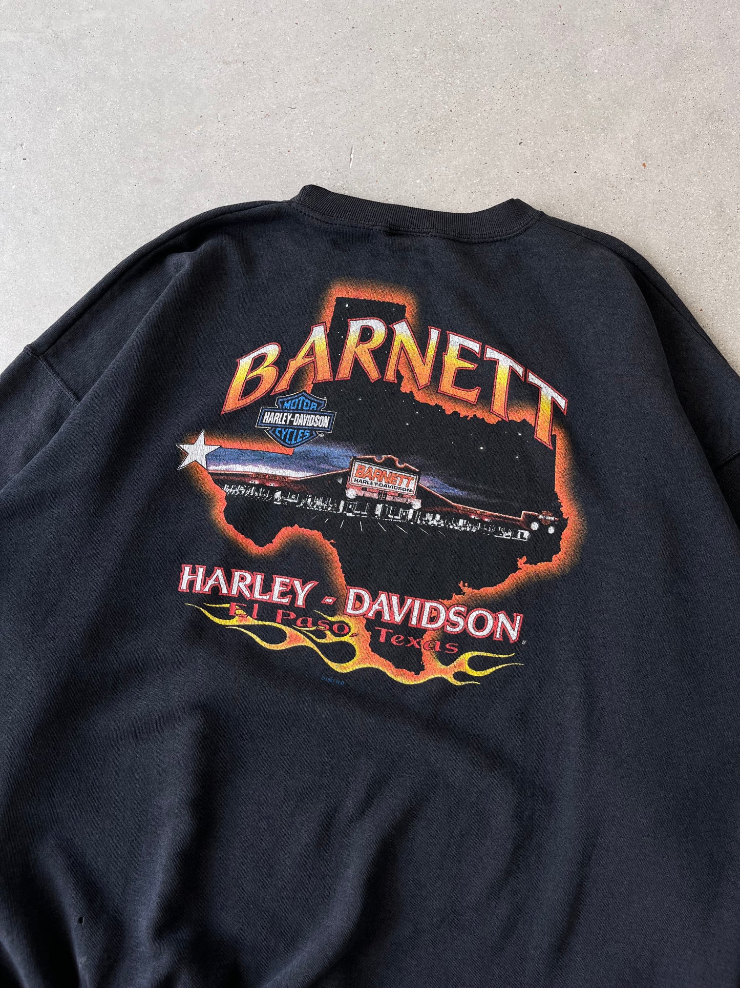 Vintage 1998 Barnett Harley Davidson Crewneck - XXL