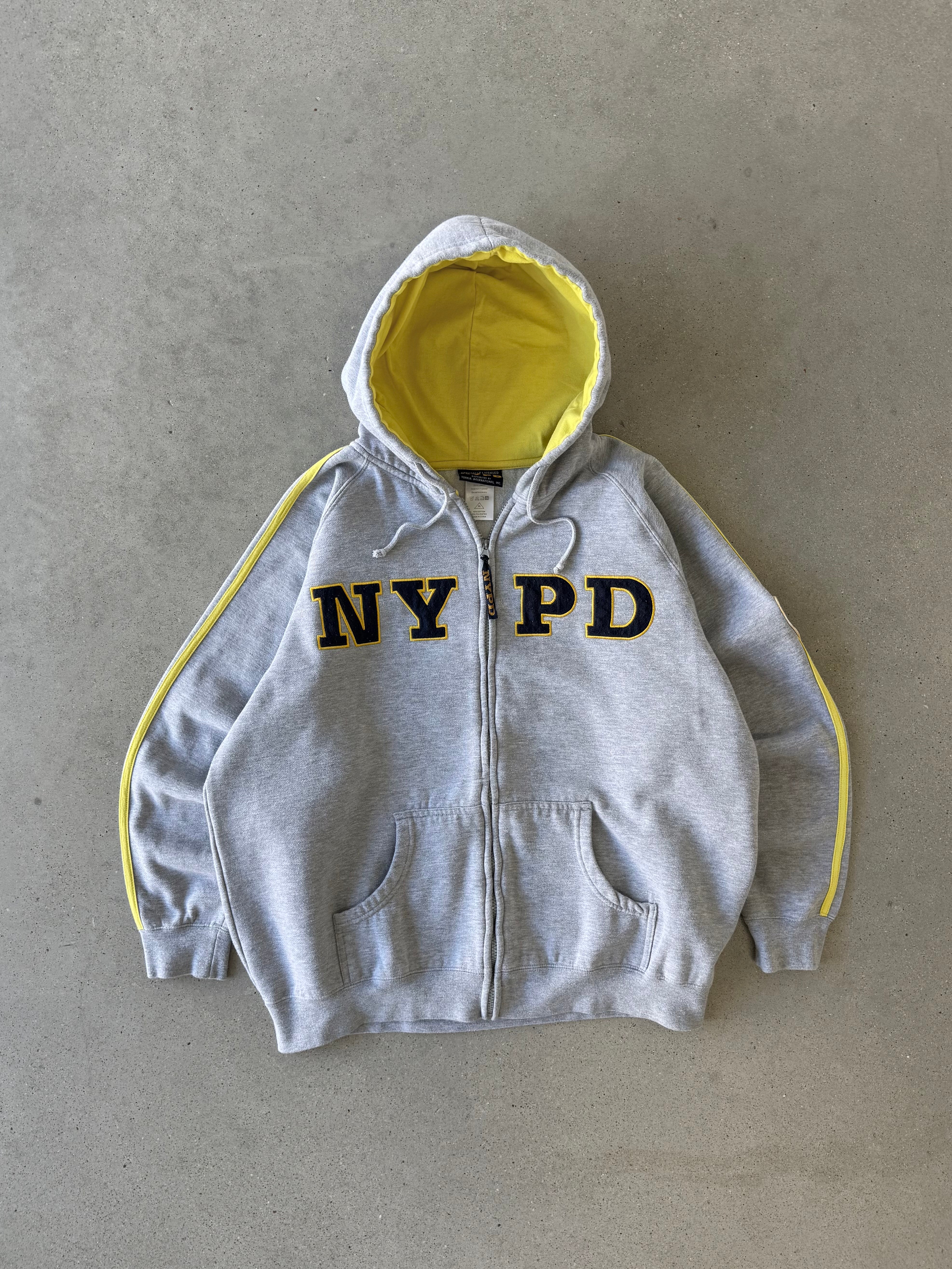 Vintage NYPD Zip-up Hoodie - XL
