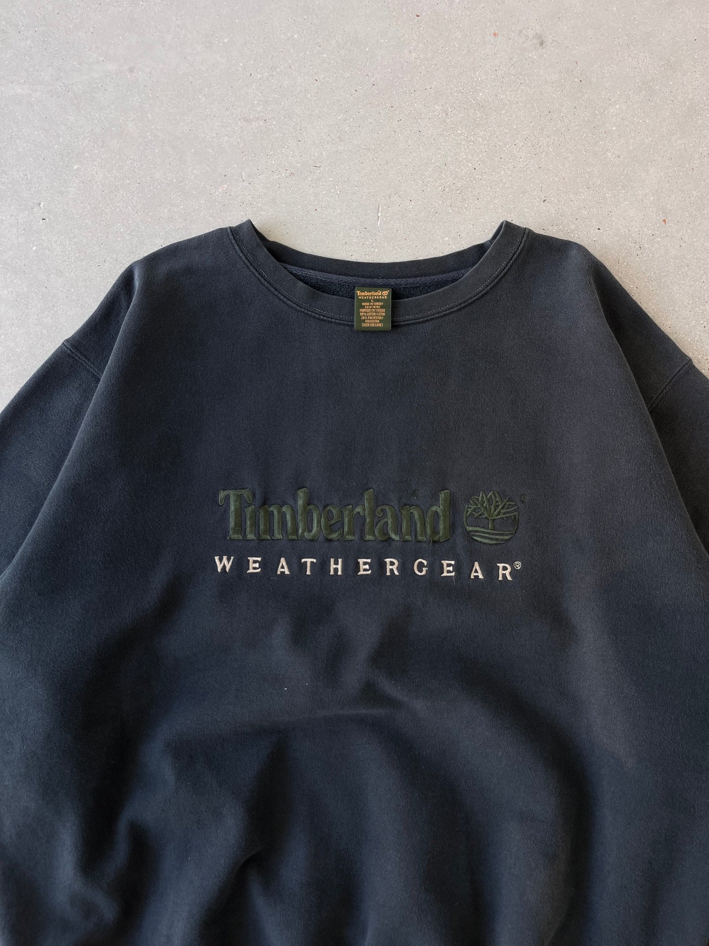 Vintage Timberland Weathergear Embroidered Crewneck - L