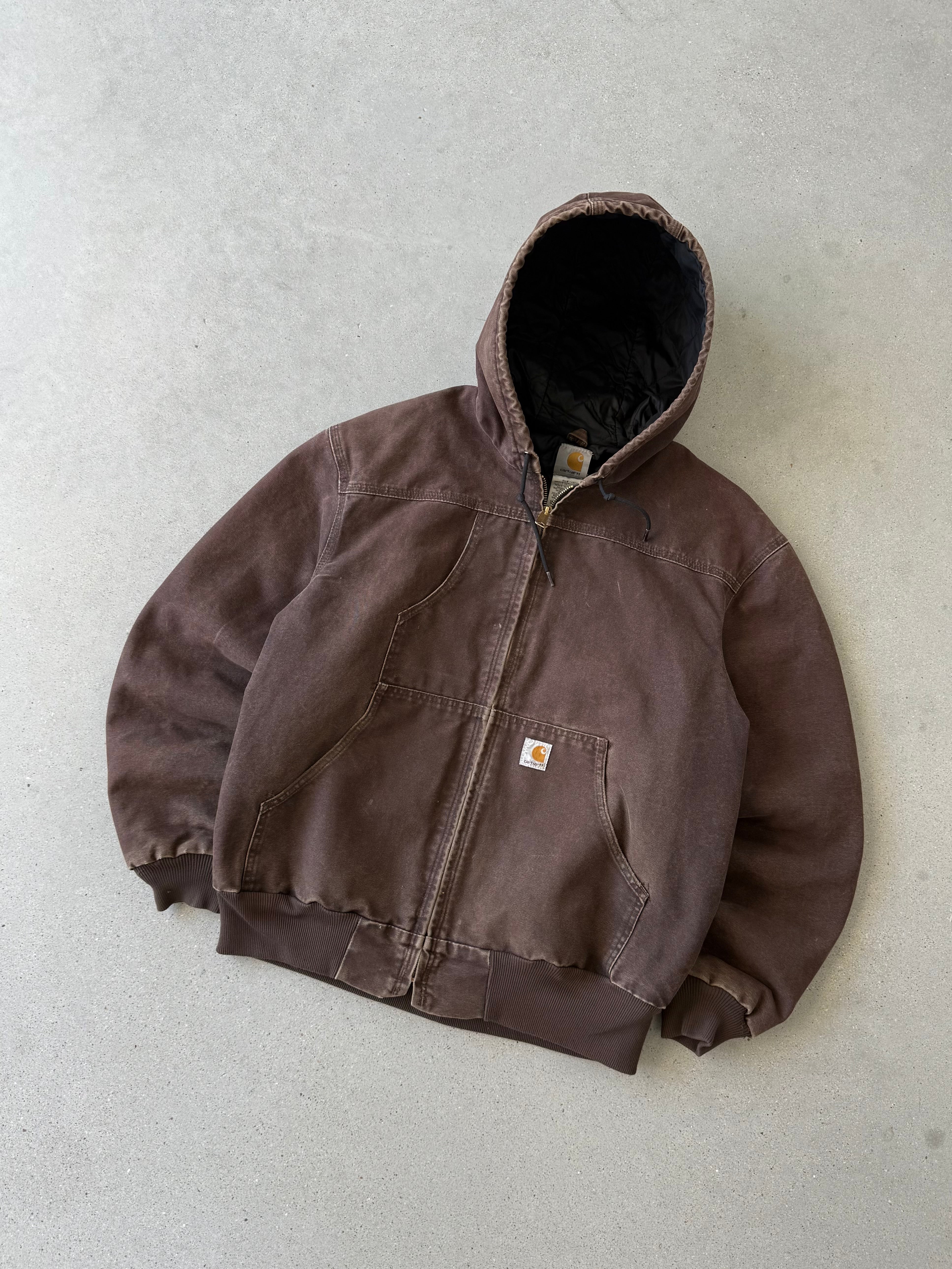 Vintage Carhartt J244 DKB Brown Active Jacket - L