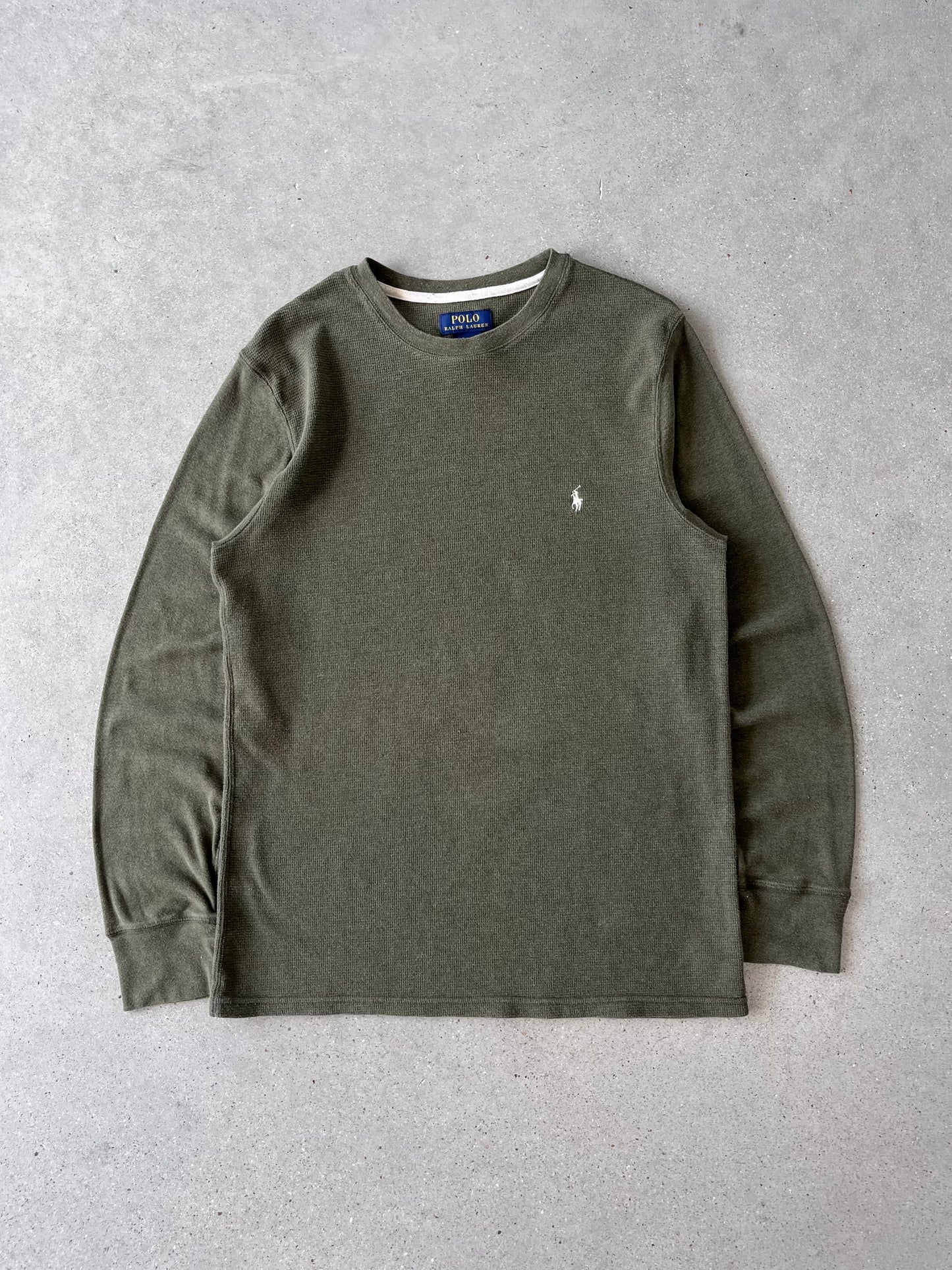 Vintage Polo Ralph Lauren Olive Thermal - L