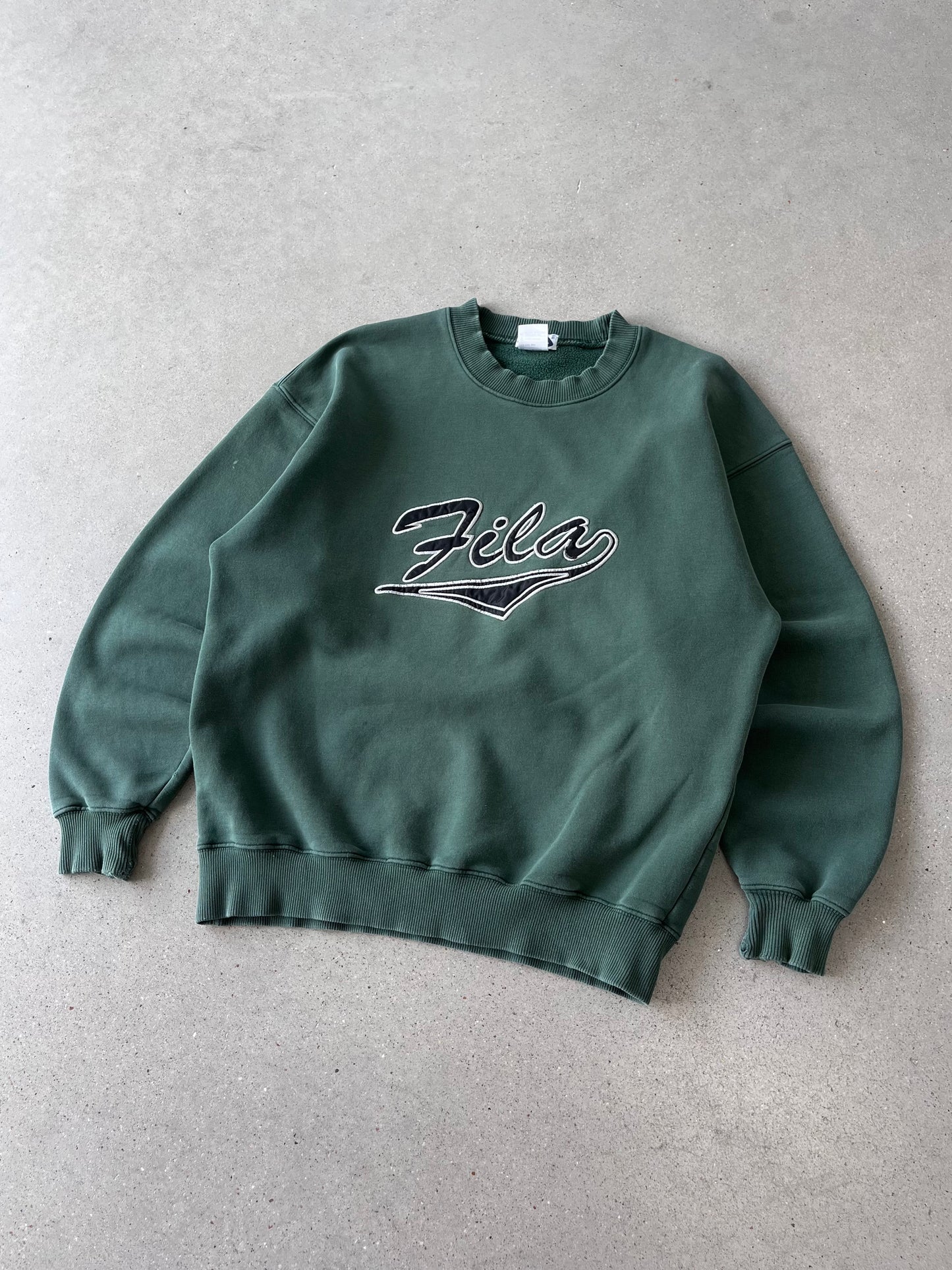 Vintage FILA Forest Green Crewneck - M